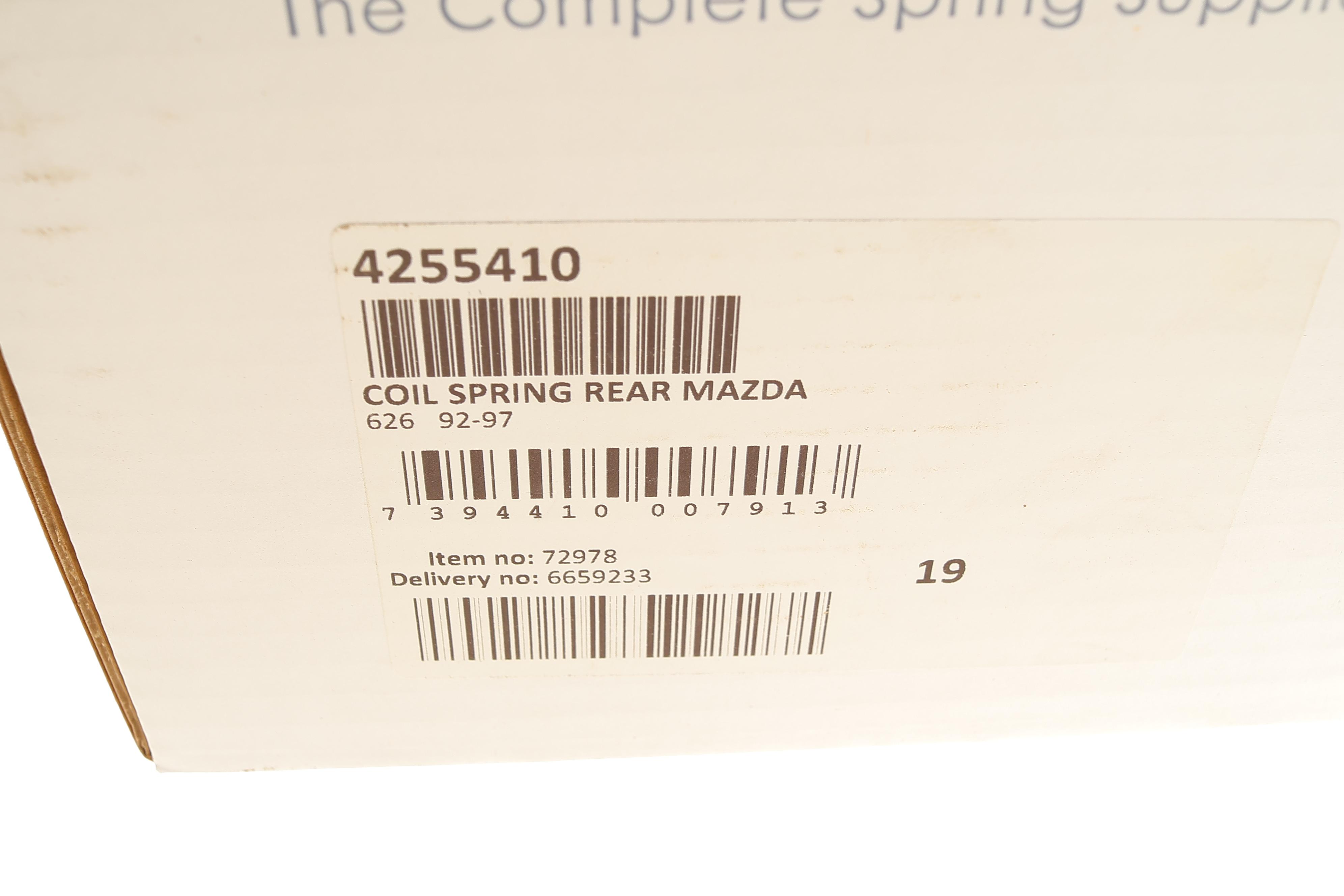 Пружина (задня) Mazda 626 IV 1.8i/2.0D GLX Comprex/2.0i 91-97 (седан/нах.зад.частина)