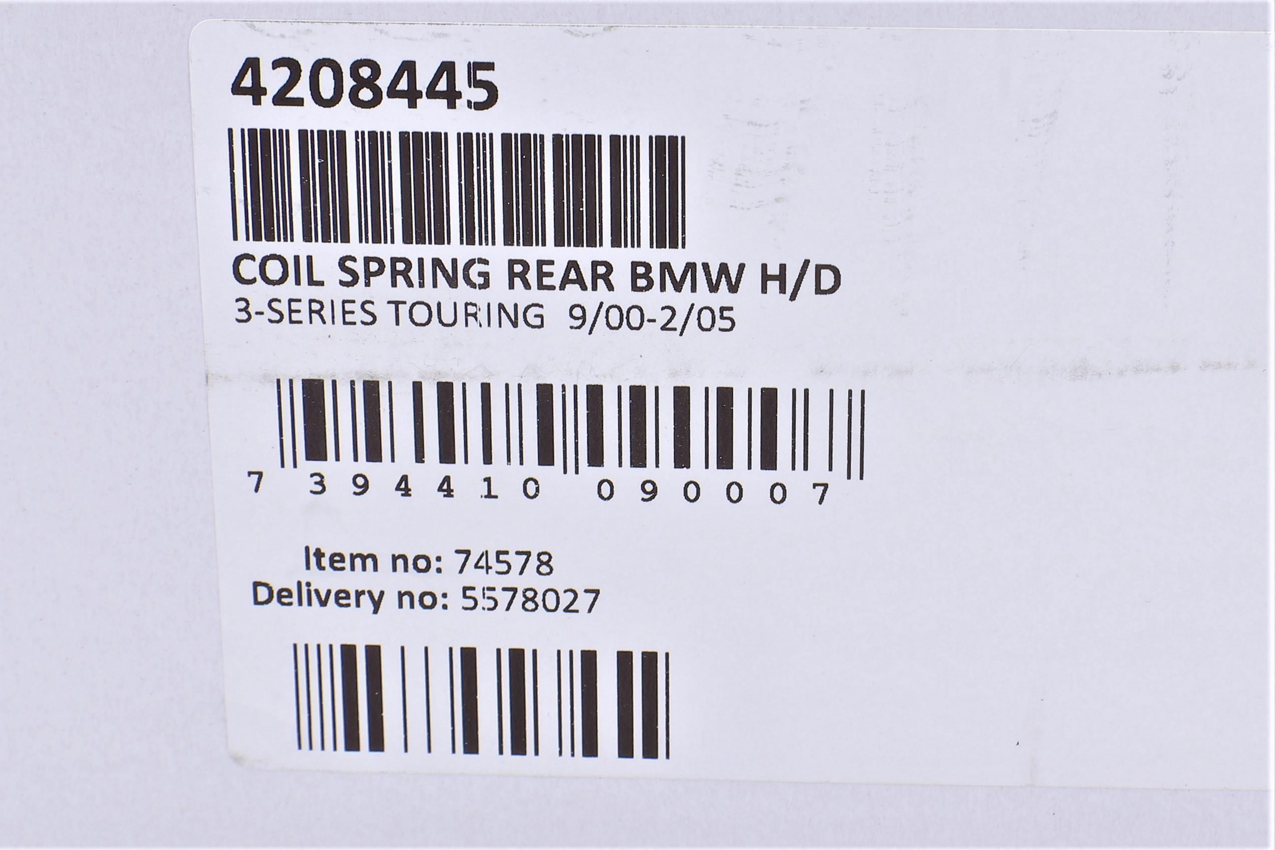 Пружина (задня) BMW 3 (E46) 330xd/316i/318d/i/320d/i/325i/xi/328i 99-07 (седан/унив)(з пост.д) (HD)