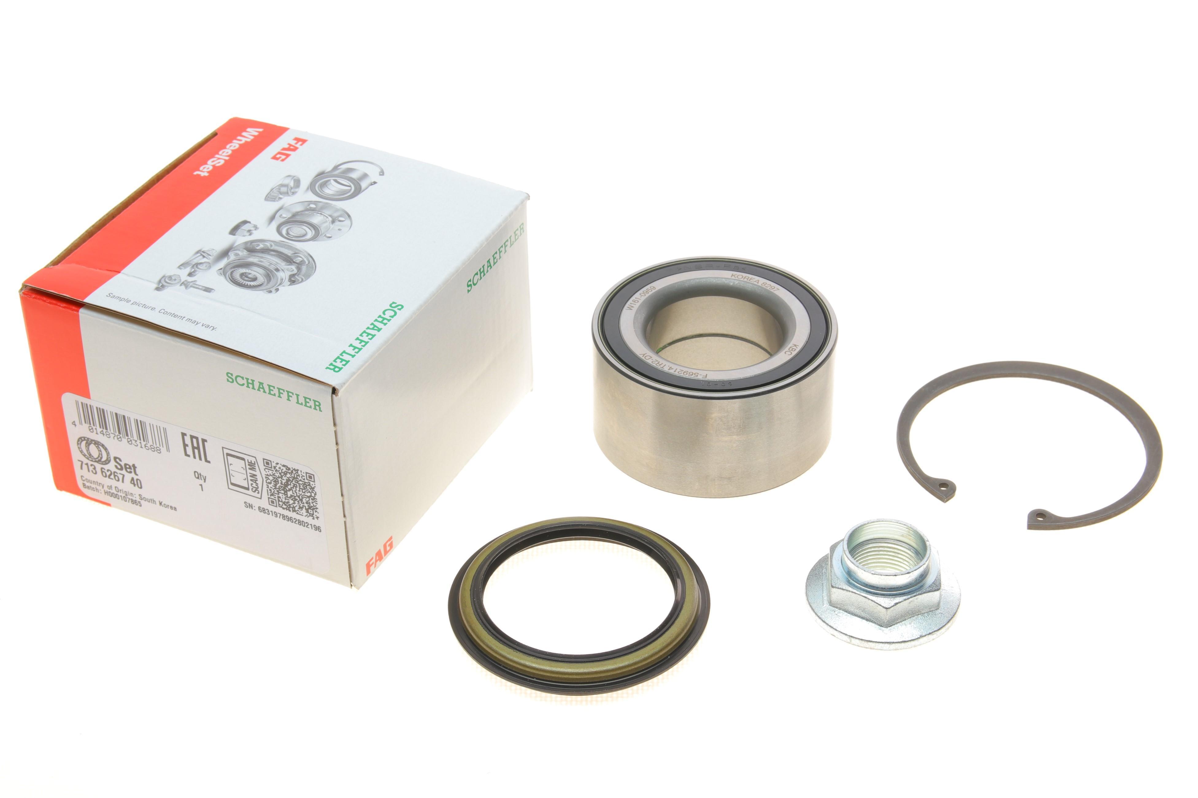 Підшипник маточини (передньої) Hyundai Santa Fe 01-06/Tucson 04-10/Kia Sportage