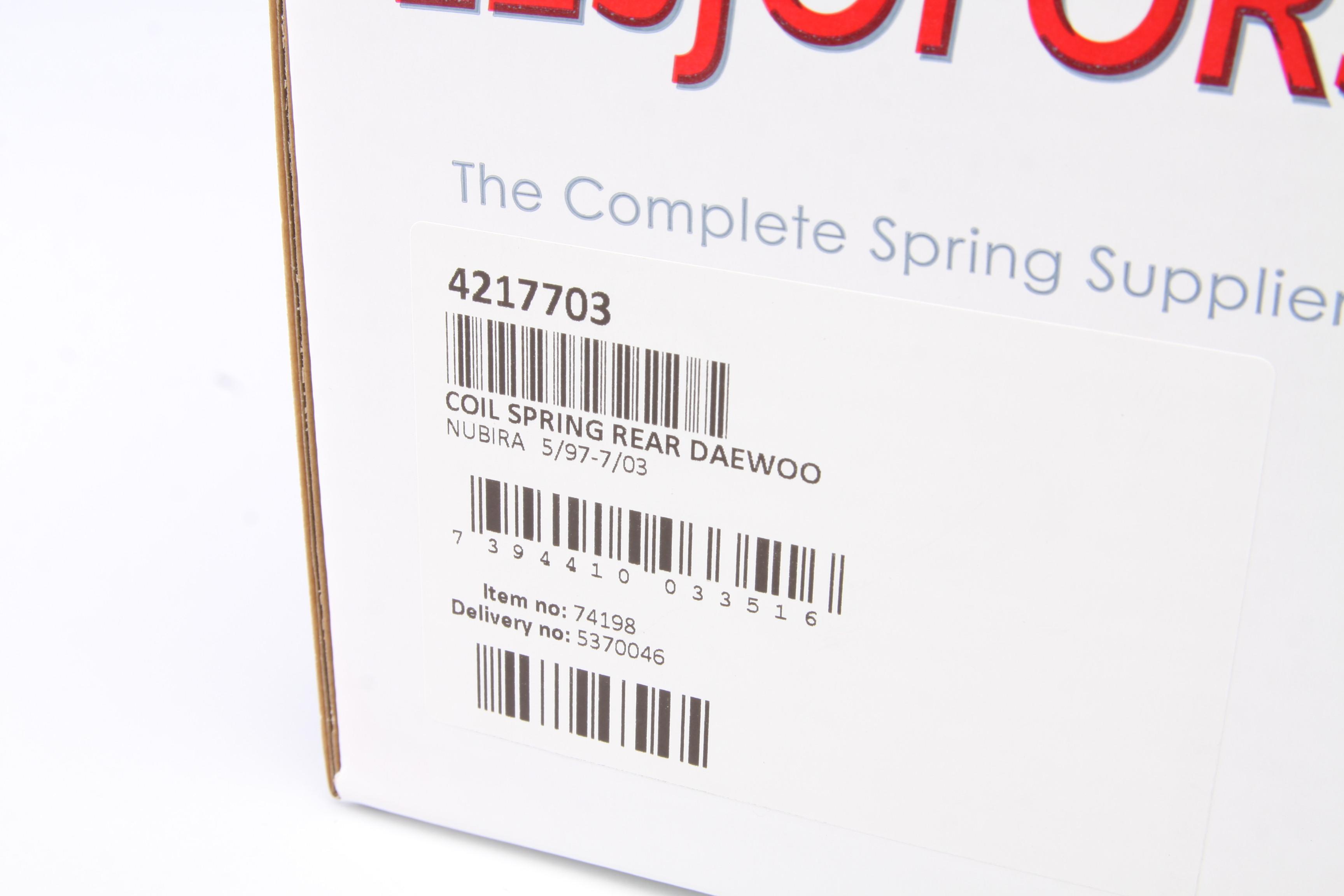 Пружина (задня) Daewoo Nubira 1.6 16V 97- (седан/нах.зад.частина)