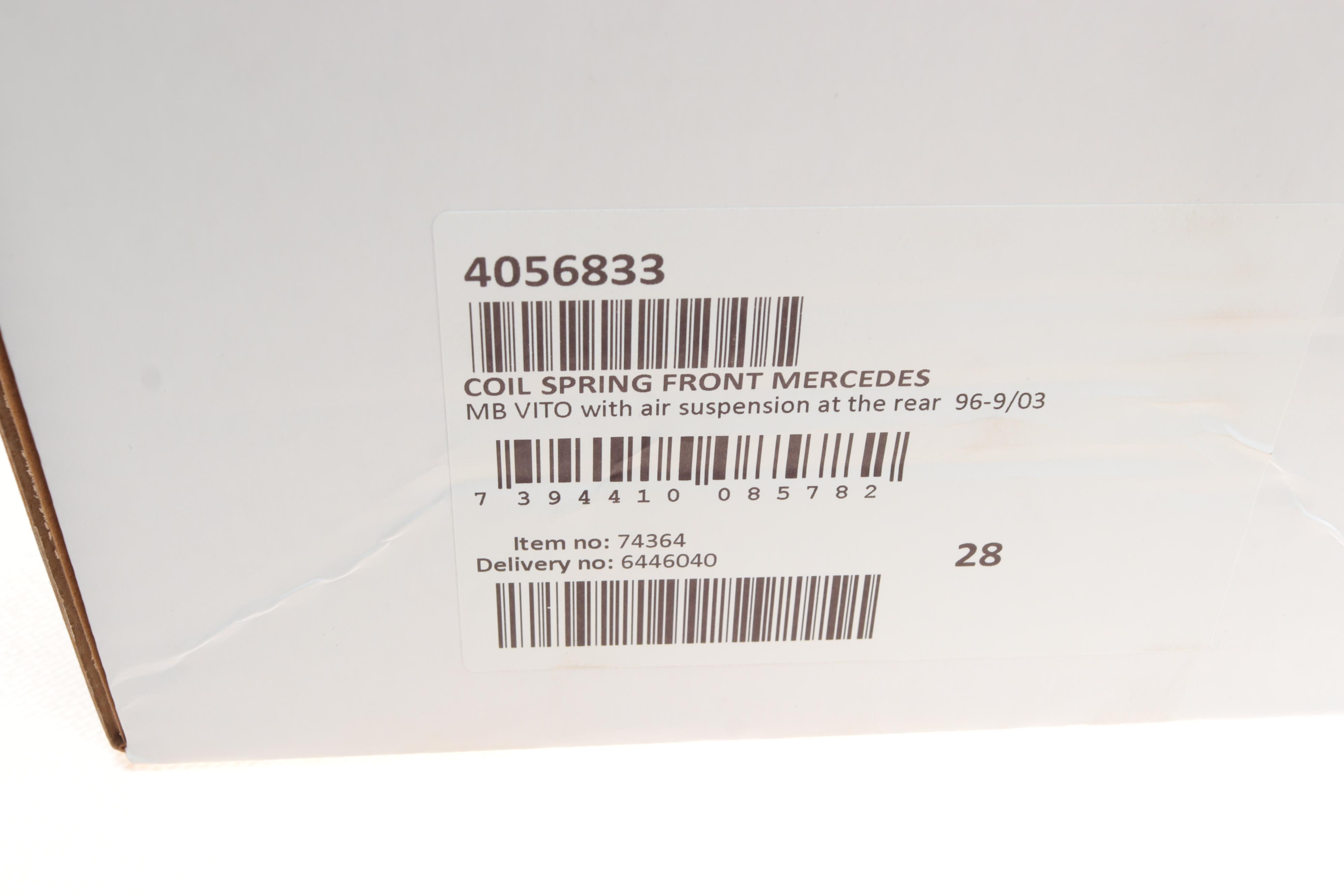 Пружина (передня) MB Vito (W638) 2.0-2.3/2.2CDI/2.3D/TD 96-03 (авт./фург) (осн.Air suspension rear)