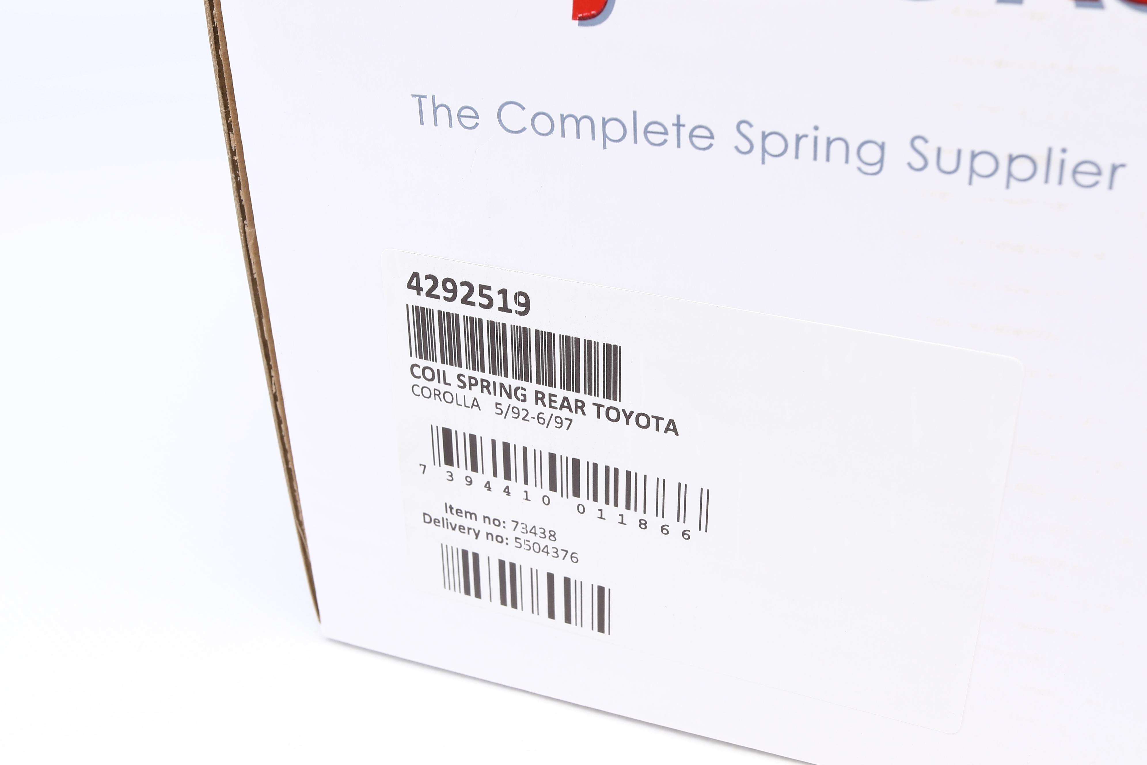 Пружина (задня) Toyota Corolla 1.3 12V/XLI/1.6/1.6Si/GLI 92-97 (седан/нах.зад.частина)