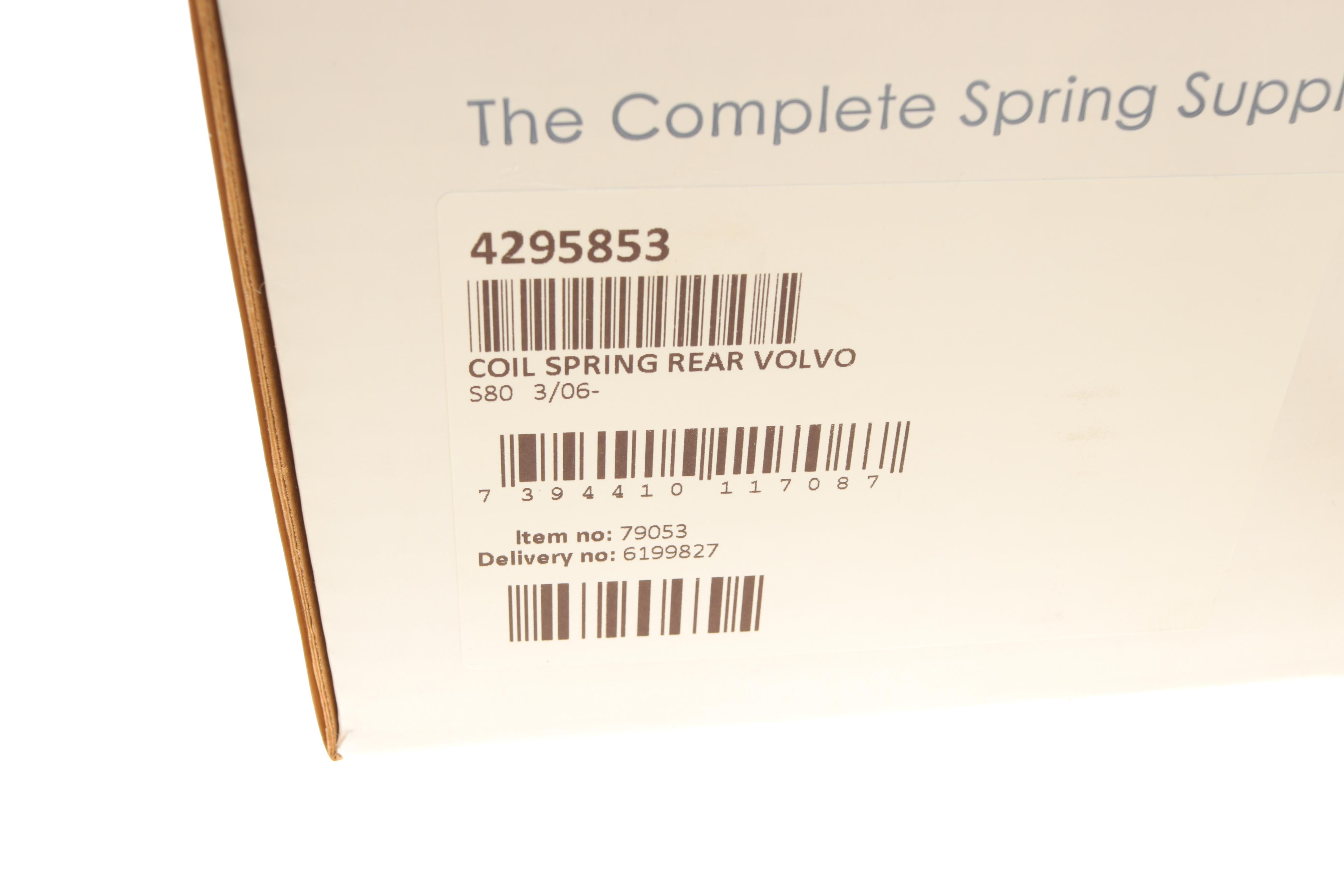 Пружина (задня) Volvo S80 2.0/TDI/2.4D/2.5T/3.2 06-16 (седан) (без с-ми рег.дор.просвіту) (крiм:Four-C)