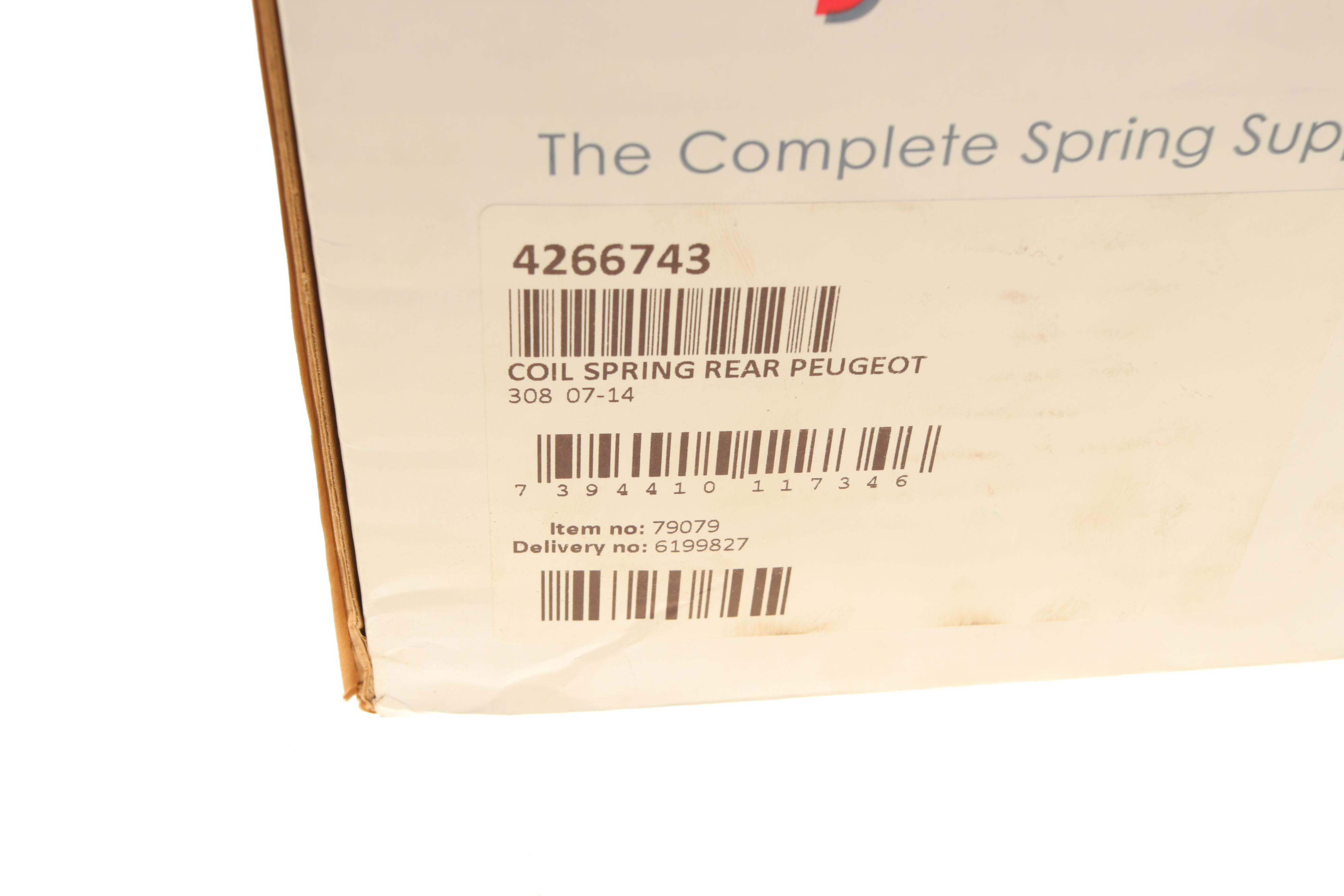 Пружина (задня) Peugeot 308 1.4-1.6 16V/1.6HDi/THP 07-14 (накл.задн.ч.)