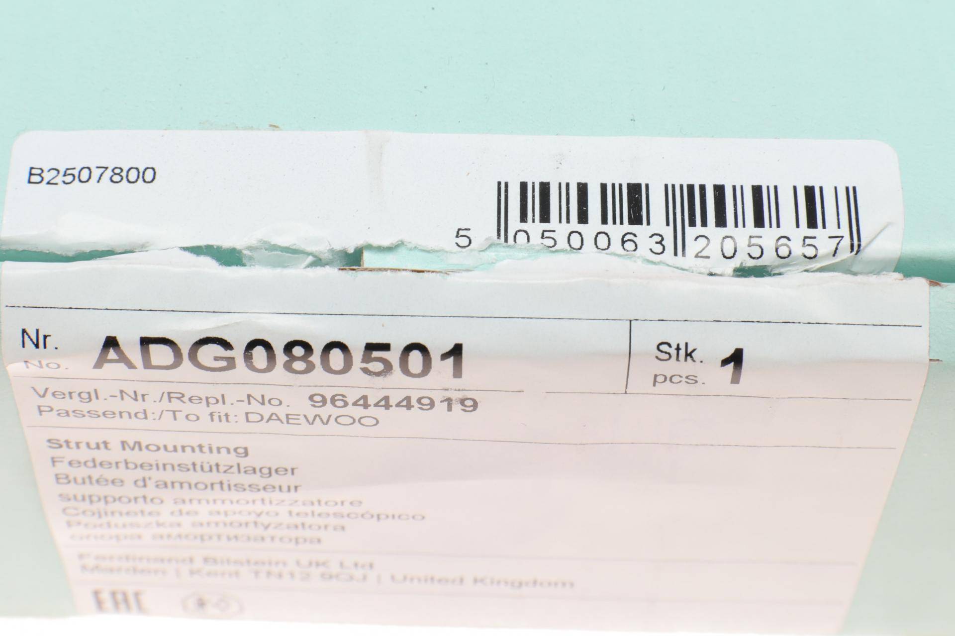 Подушка амортизатора (переднього) + підшипник Daewoo Lanos 97-/Chevrolet Lanos 99-18 (L)