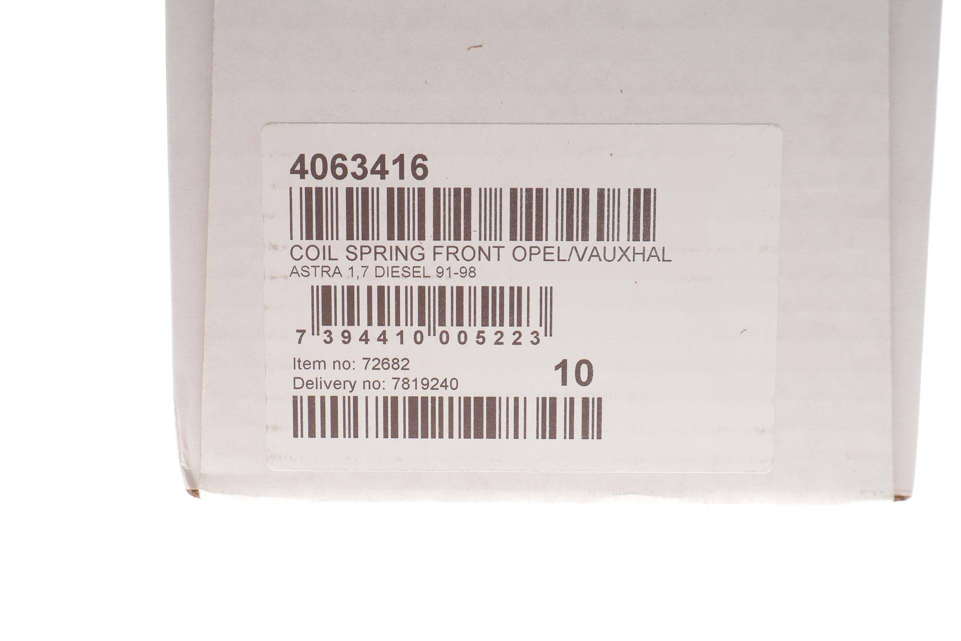 Пружина (передня) Opel Astra F 1.7D 91-99 (седан/універсал/нах.зад.частина/фургон)