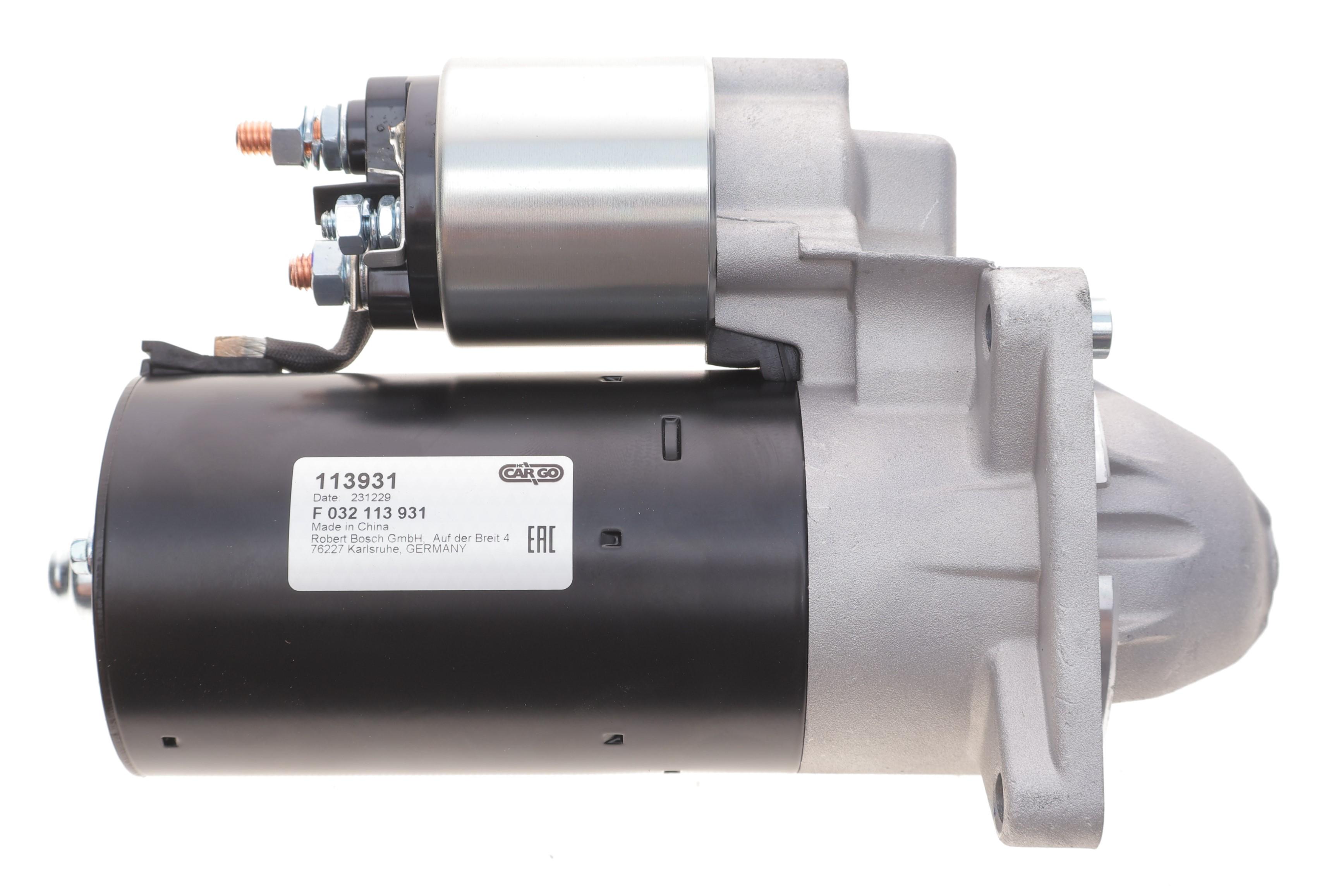 Стартер Fiat Doblo 1.6 D Multijet/1.9 JTD 01-/Opel Insignia A 2.0 Biturbo CDTI 08-17 (12V/1.7kw) (z=9/10) = 113931