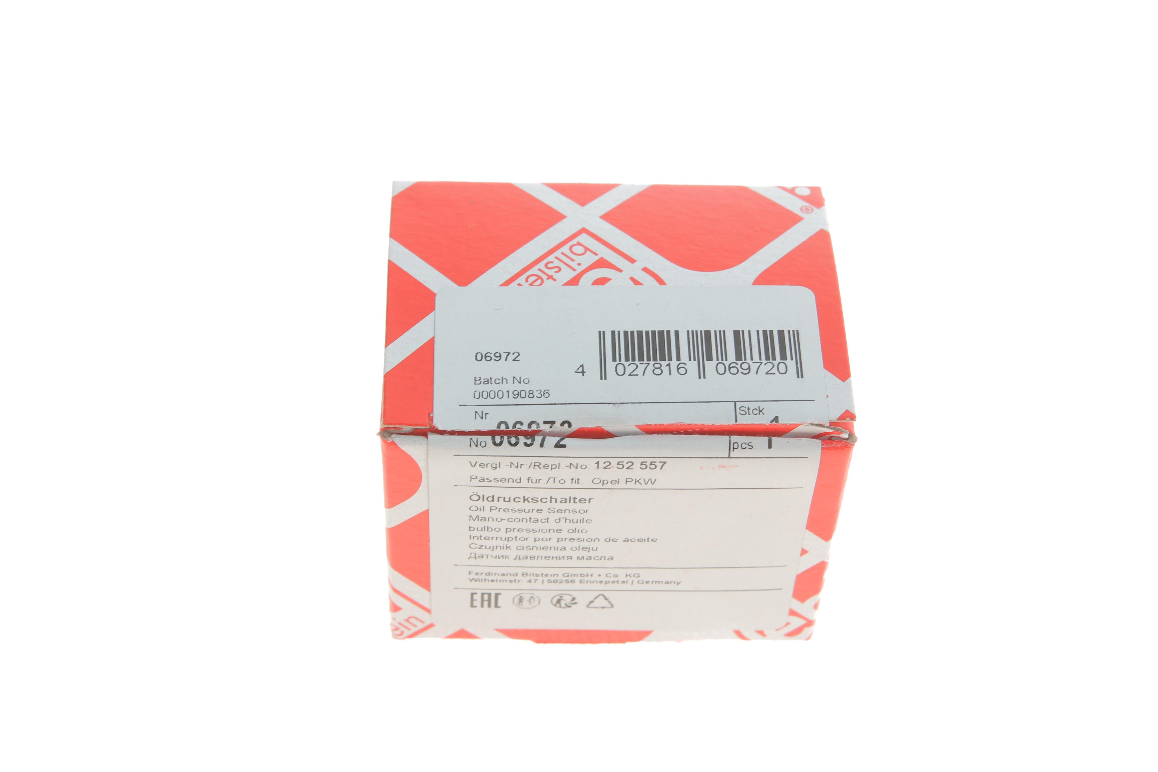 Датчик тиску оливи Citroen/Daewoo/Opel (чорний)