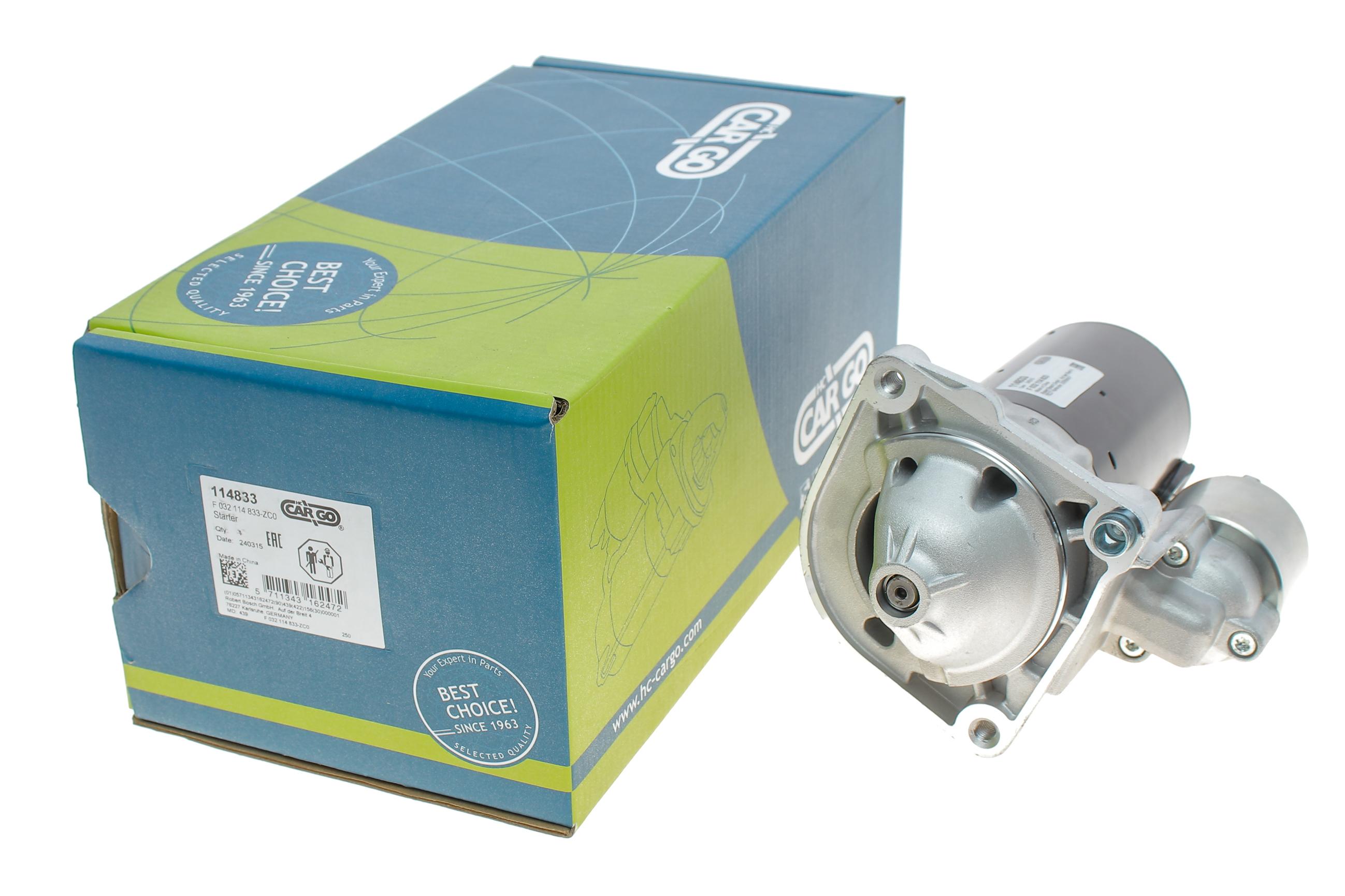 Стартер Fiat Ducato 2.3D 06- (12V/1.7kw) (z=9) = 114833