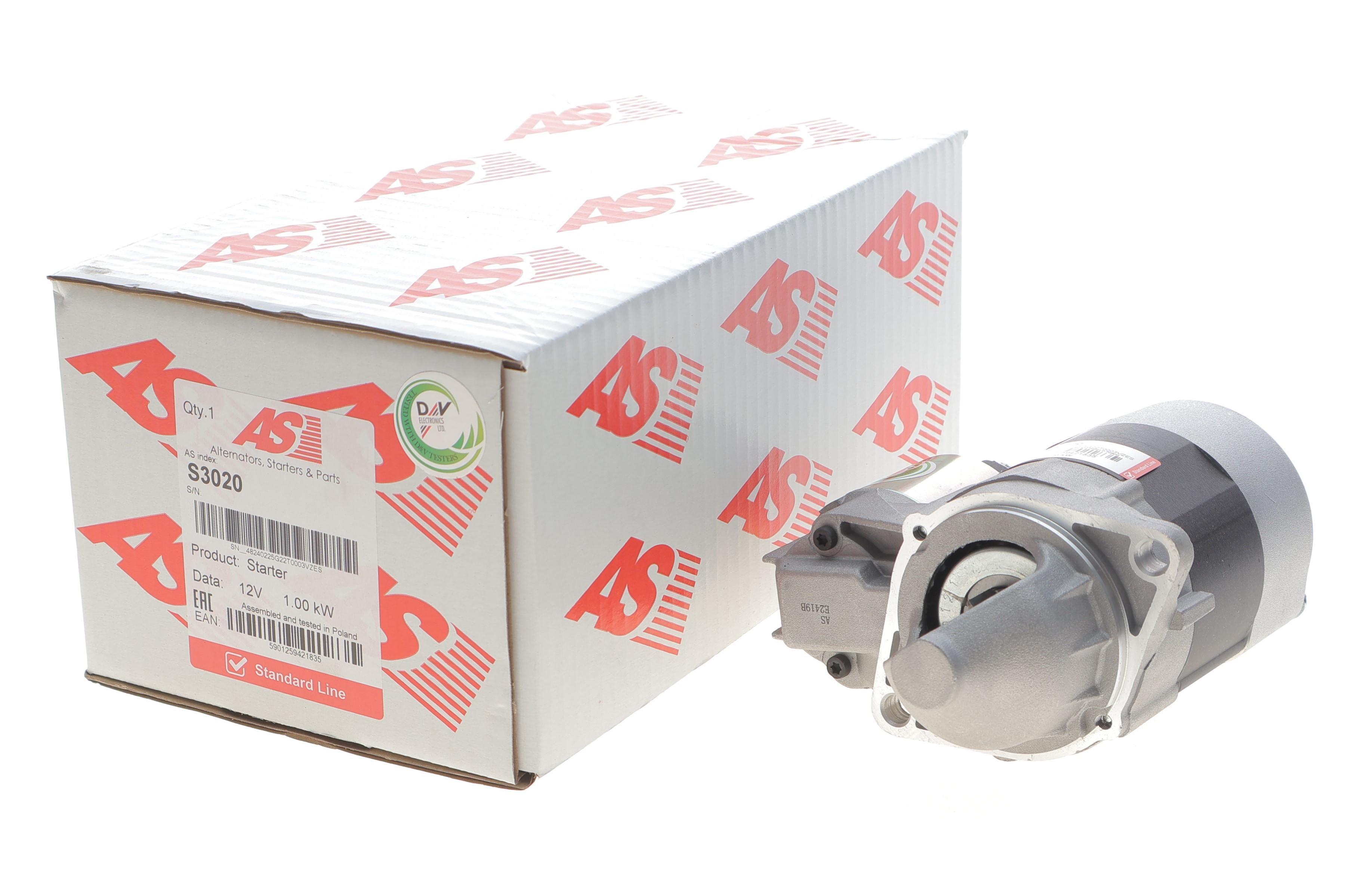 Стартер MB A-class (W168/W169) 1.4-2.1 (M166/M266) 97-12 (12V/1.0kw) (z=8)