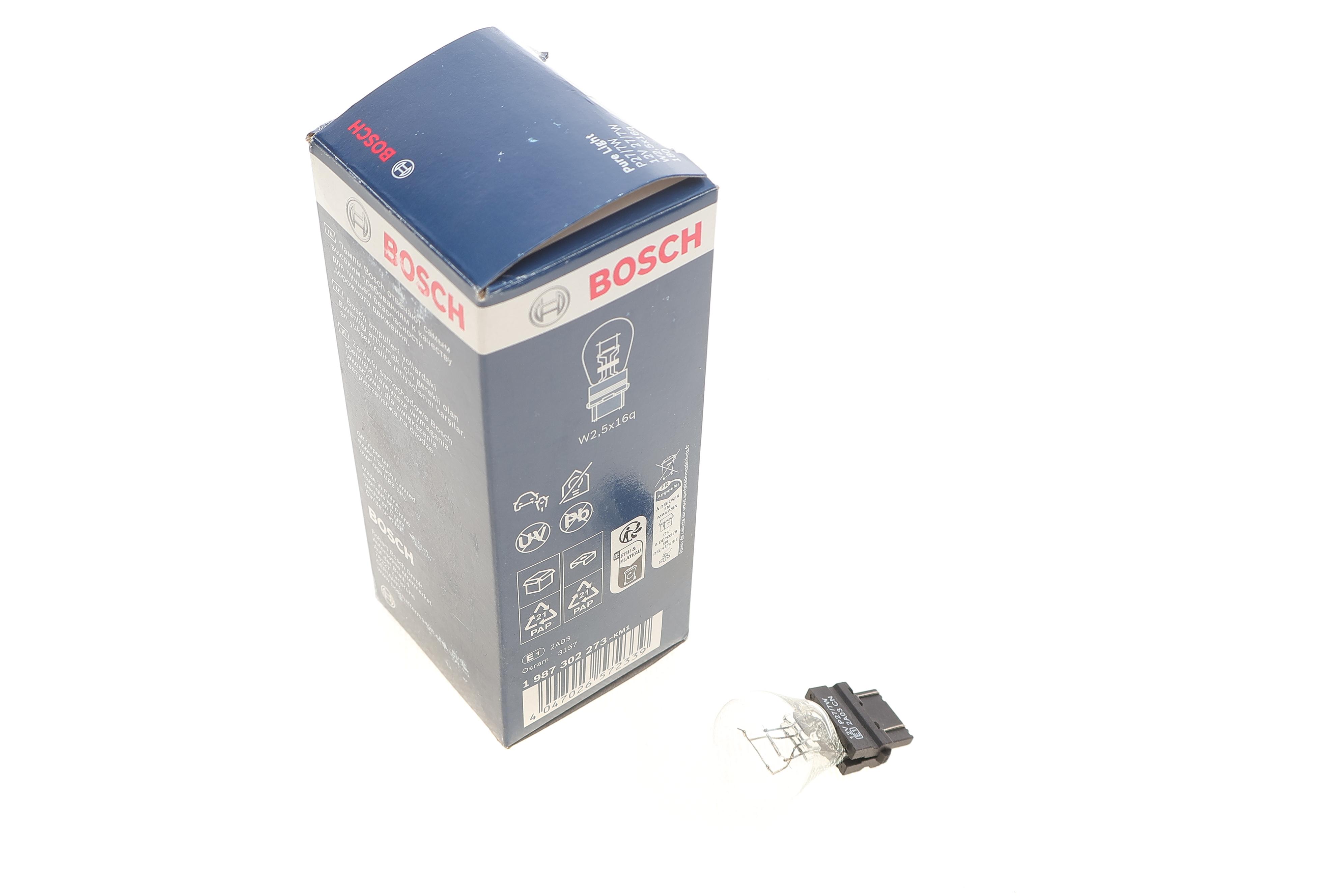 Автолампа P27/7W 12V 27/7W W2.5x16q Pure Light