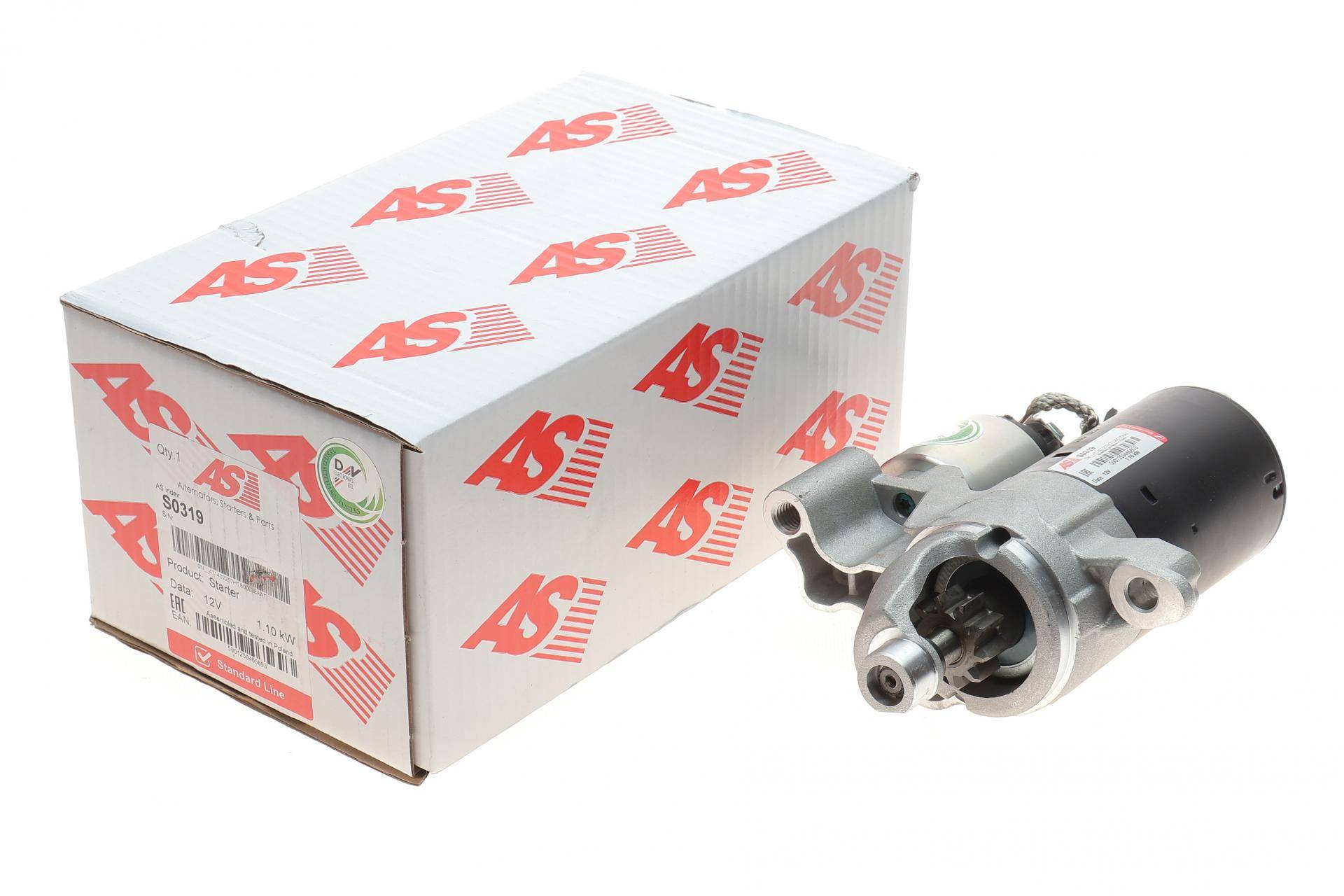 Стартер Audi A4/A5/A6 1.8/2.0TFSI 07-18 (12V/1.1kw) (z=10)