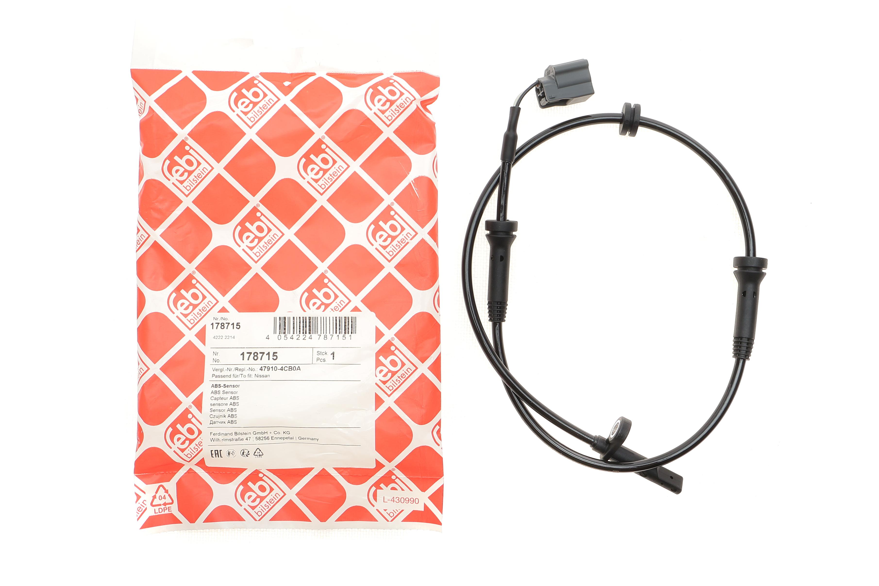 Датчик ABS (передній) Nissan Qashqai/X-Trail 13-/Renault Koleos 16- (L=685mm)