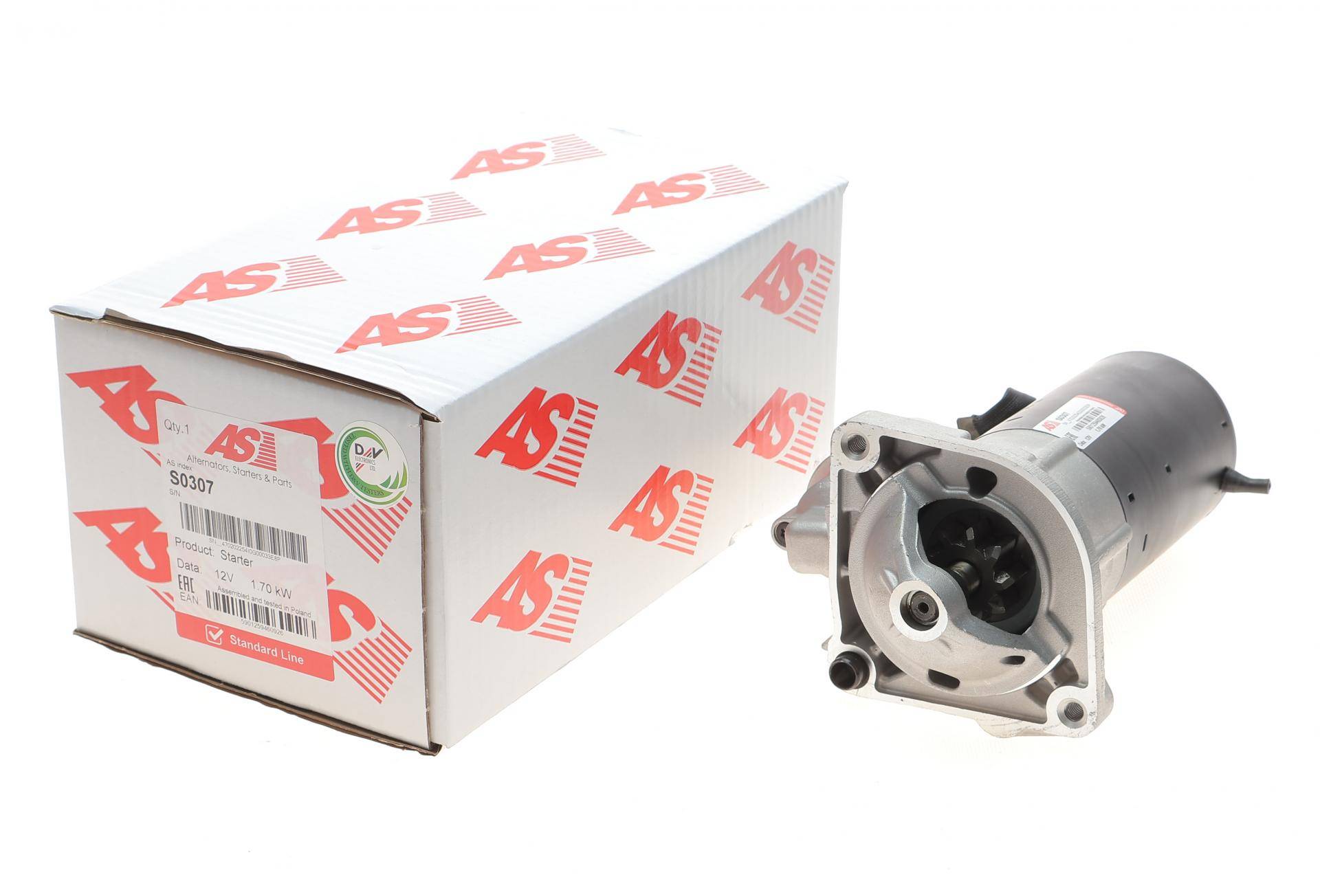 Стартер Fiat Ducato 2.0-2.3D 06- (12V/1.7kw) (z=9)