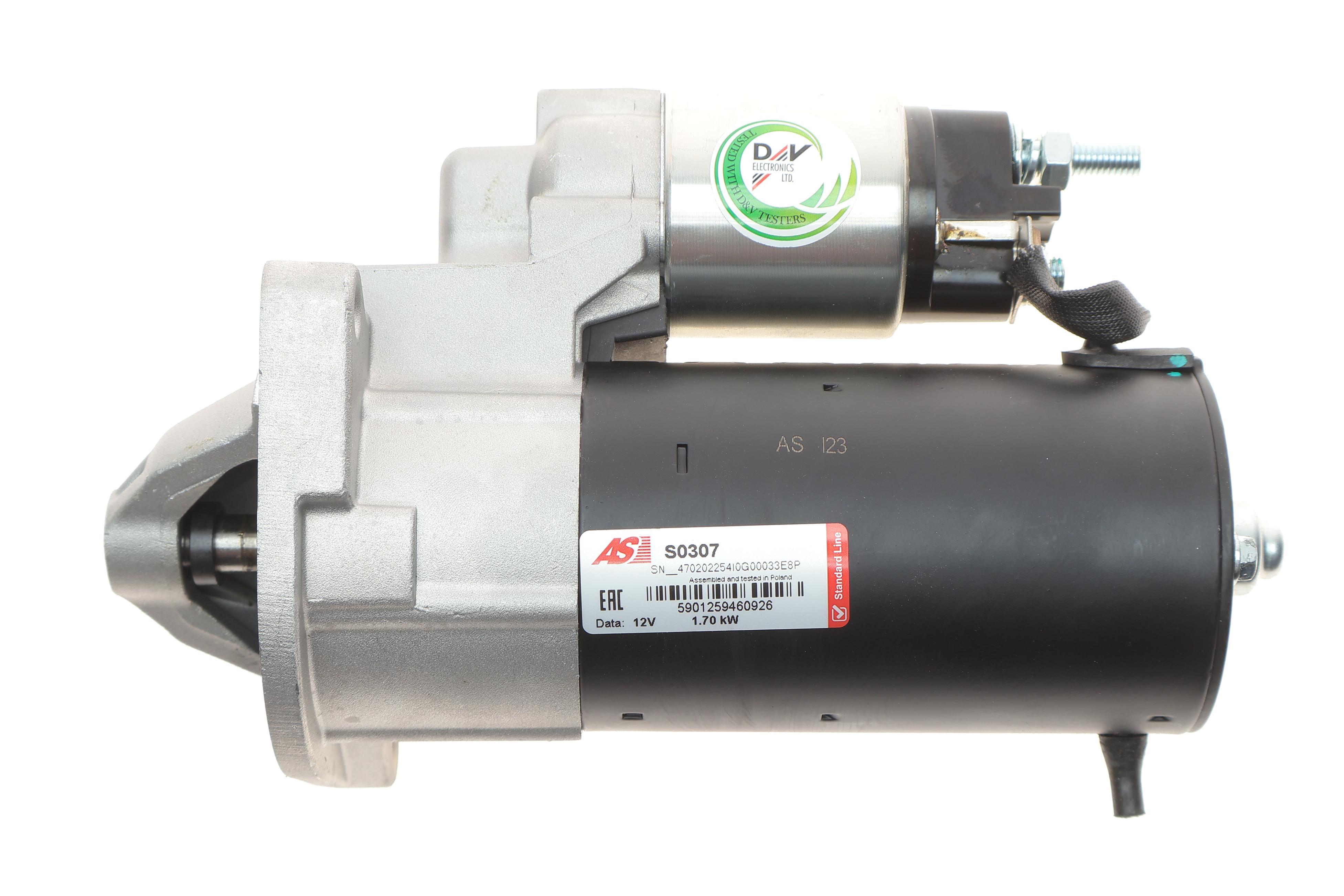 Стартер Fiat Ducato 2.0-2.3D 06- (12V/1.7kw) (z=9)