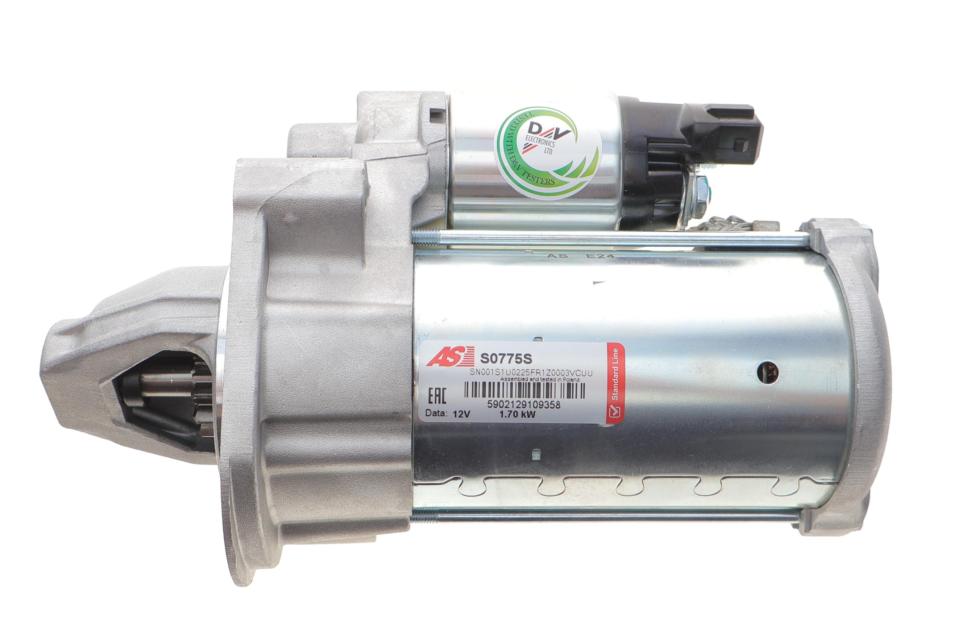 Стартер Peugeot Partner 1.6 BlueHDI 14- (12V/1.7kw) (z=12)