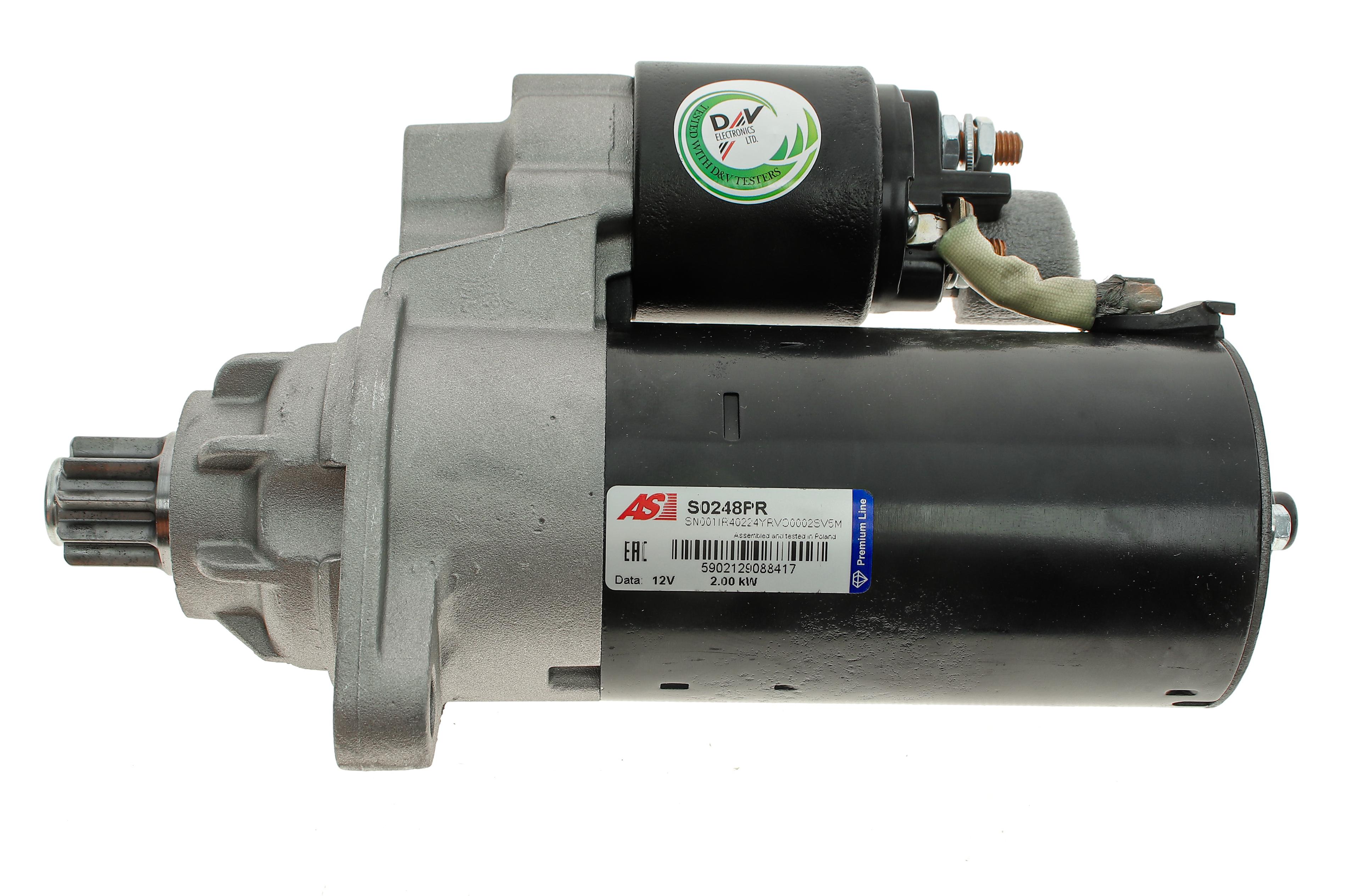 Стартер VW Golf IV 1.8-3.2/1.9 TDI 97-06/Ford Galaxy 2.8 V6/1.9 TDI (12V/2kw) (z=10)