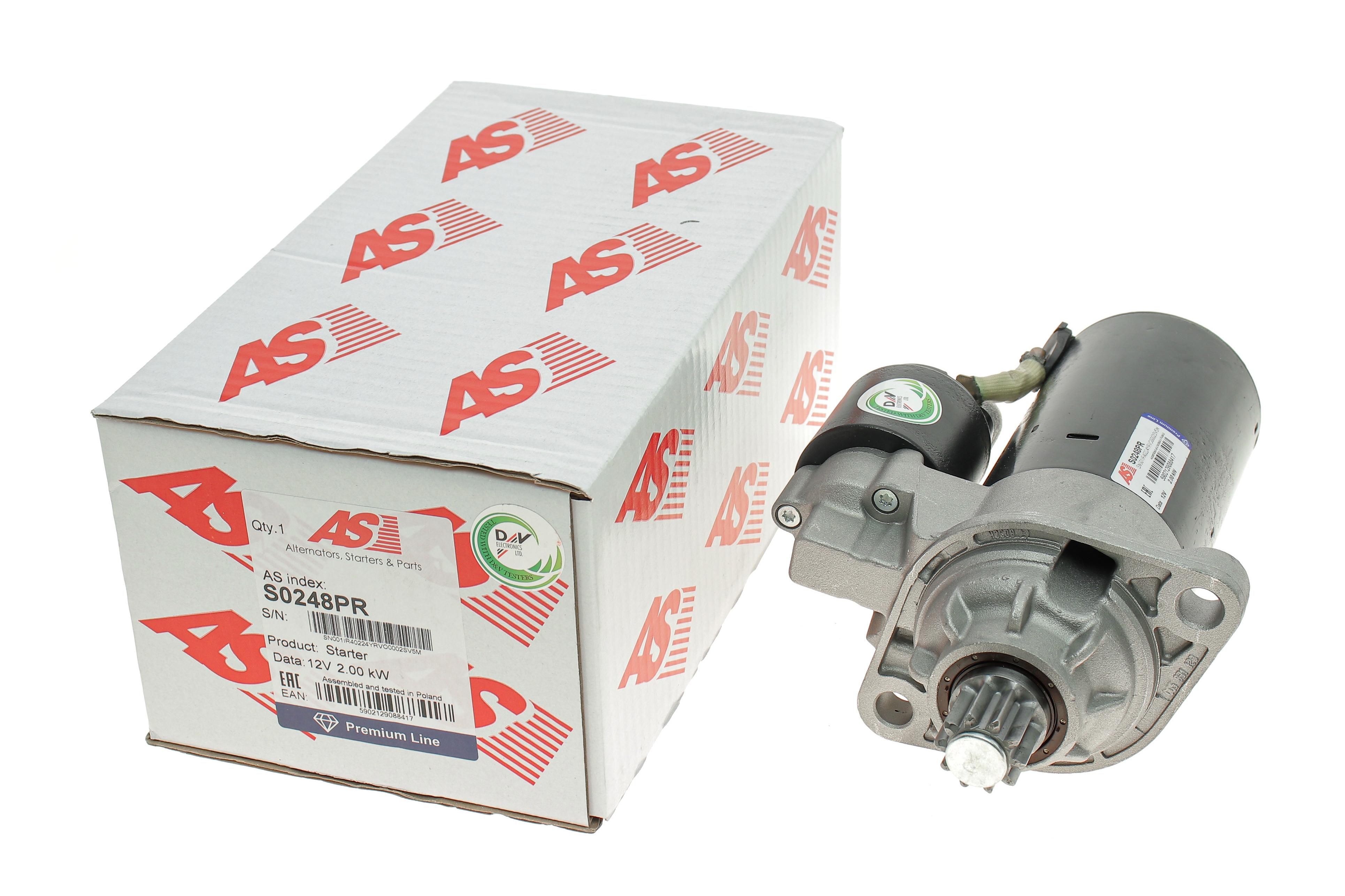 Стартер VW Golf IV 1.8-3.2/1.9 TDI 97-06/Ford Galaxy 2.8 V6/1.9 TDI (12V/2kw) (z=10)