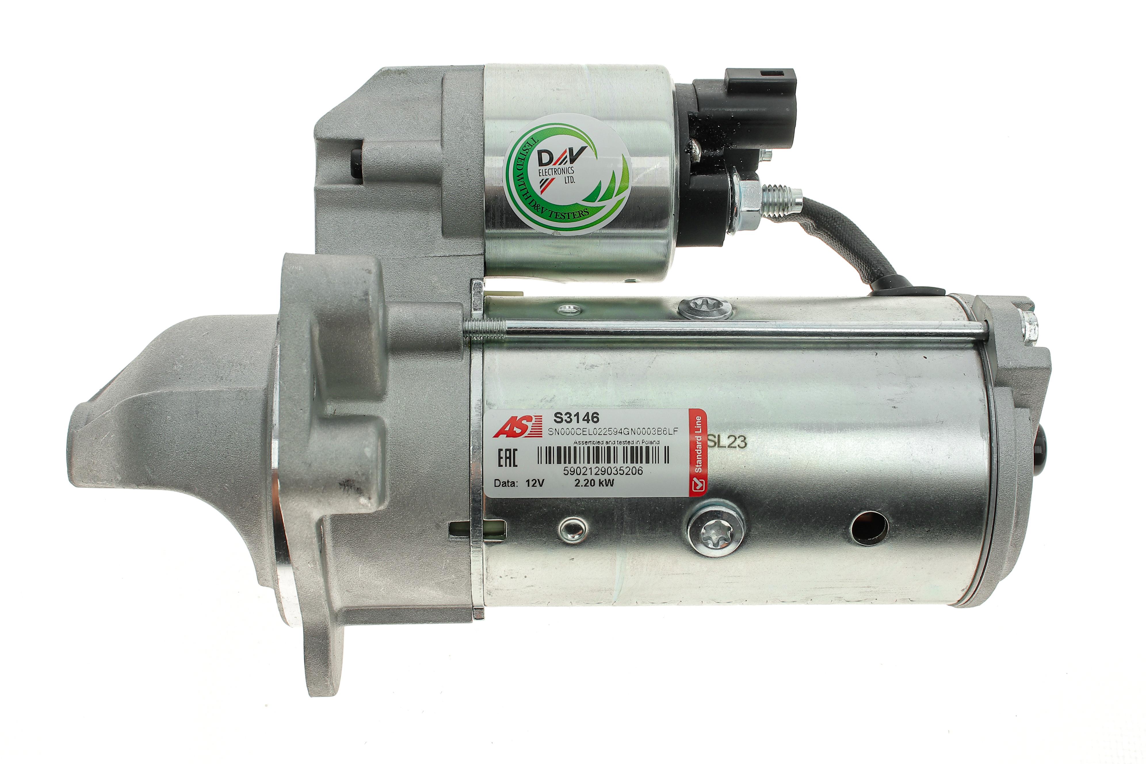 Стартер Chevrolet Captiva/cruze/Opel Antara 10- (12V/2.2kw) (z=9)