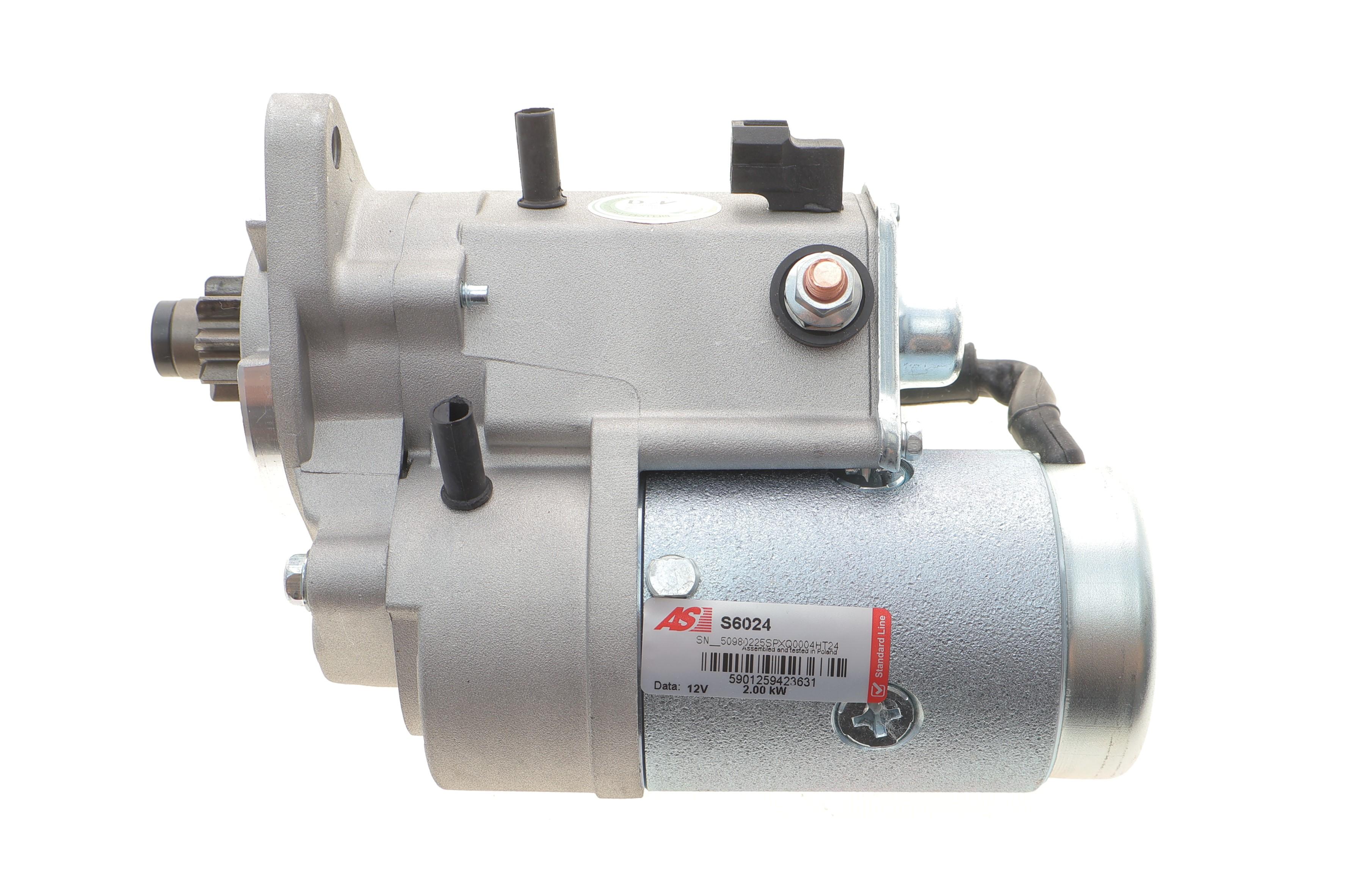 Стартер Hyundai Santa Fe/Tucson/Kia Sportage 2.0 CRDi 01- (12V/2kw) (z=9)