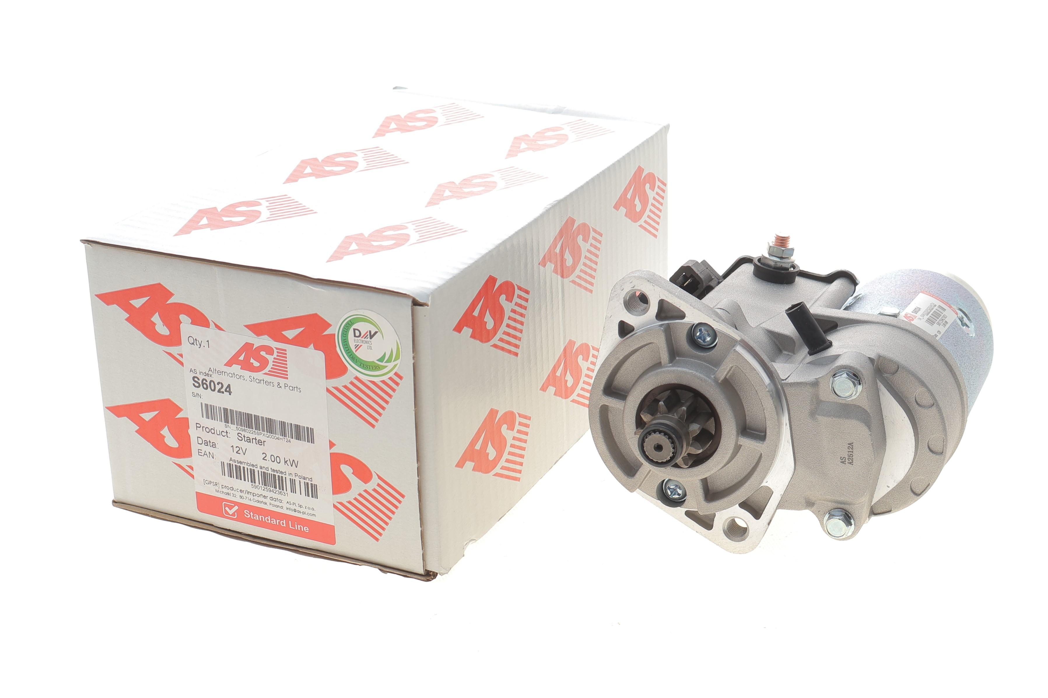 Стартер Hyundai Santa Fe/Tucson/Kia Sportage 2.0 CRDi 01- (12V/2kw) (z=9)