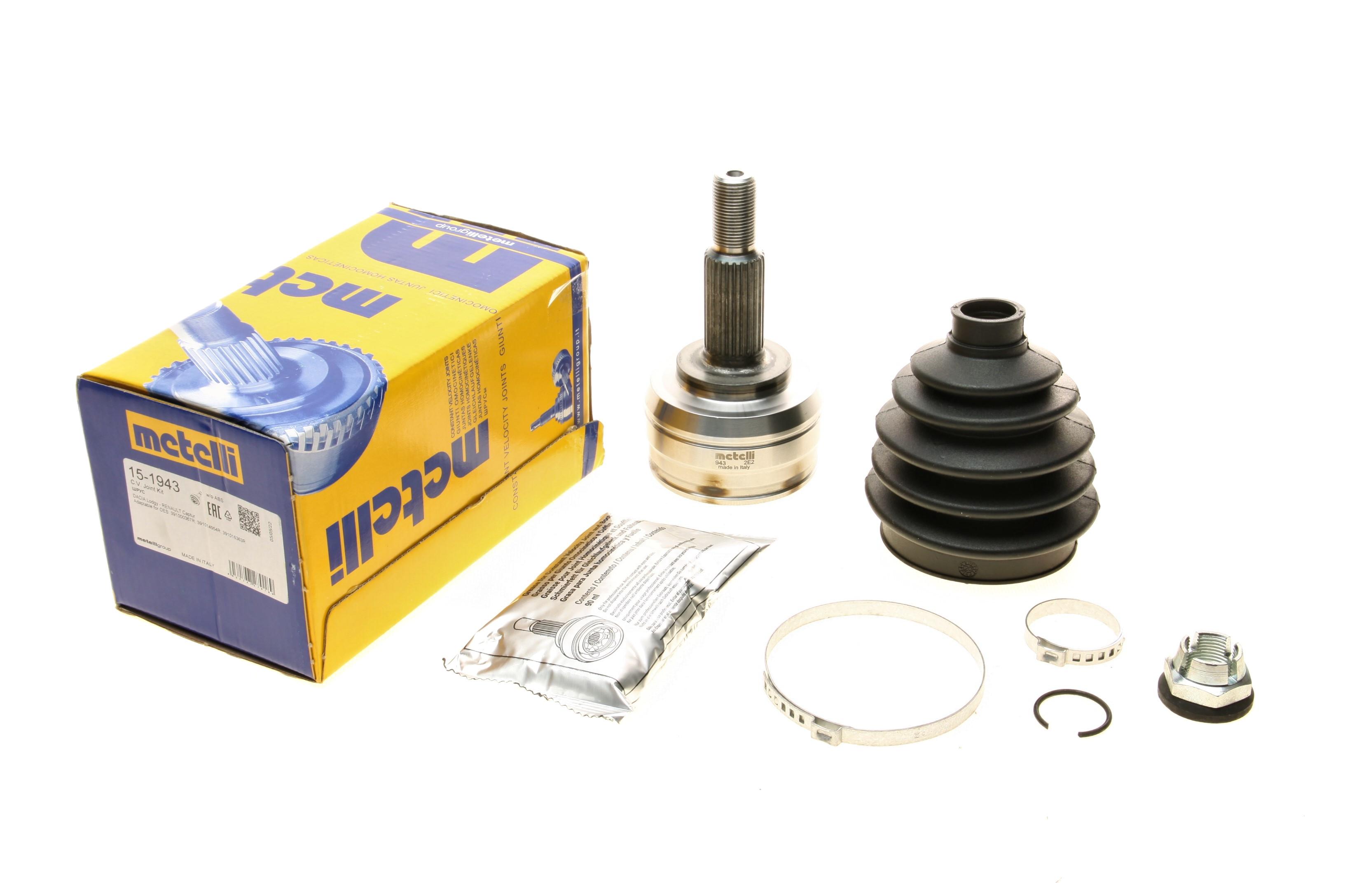 ШРКШ (зовнішній) Renault Captur 1.5dCi/Dacia Lodgy 1.6 12- (25z/22z/82mm)