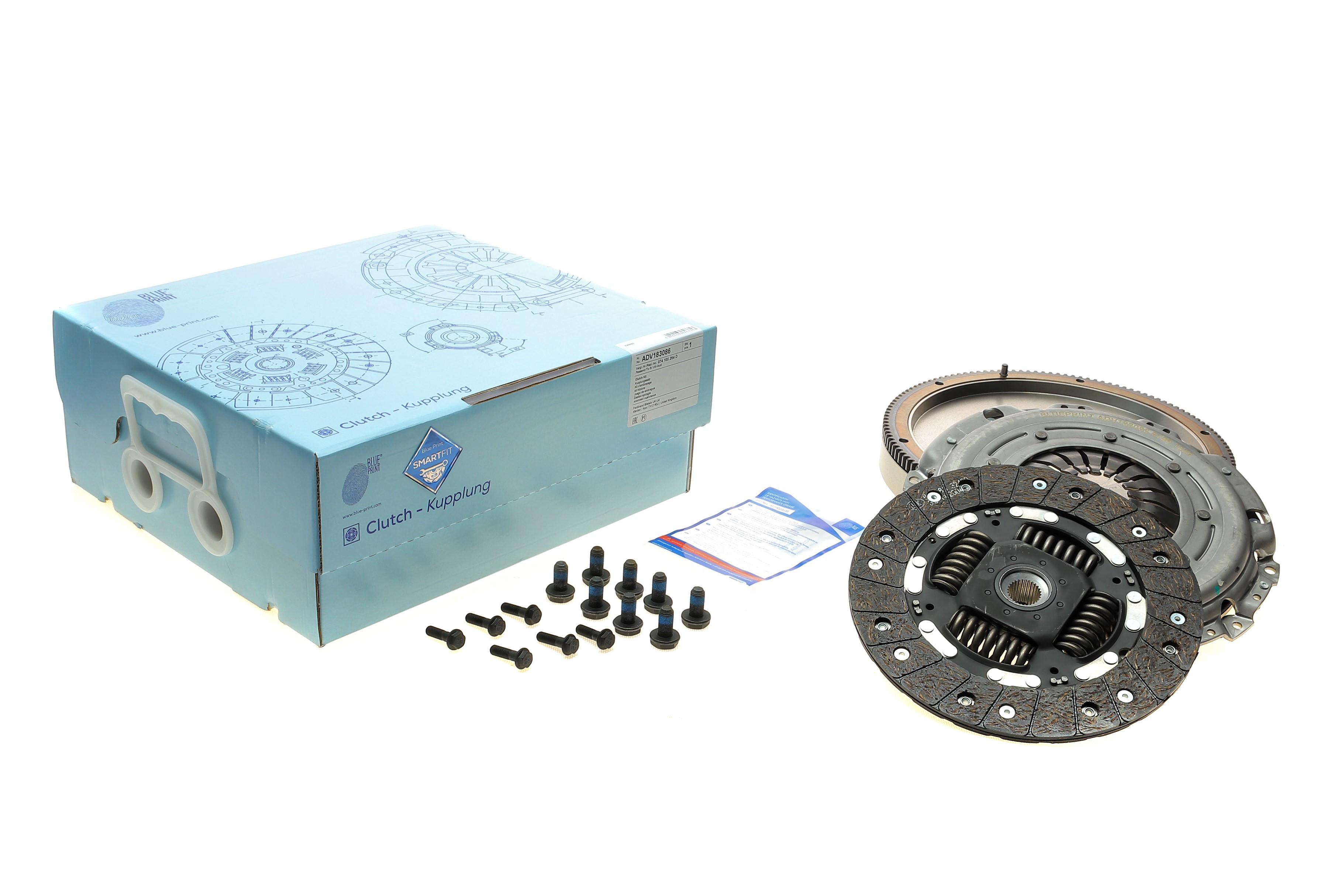 Демпфер (глухий) + комплект зчеплення VW T4 2.4D (55/57kw)/2.5TDI (65kw) 90-03 (+вижимний)(d=227mm)