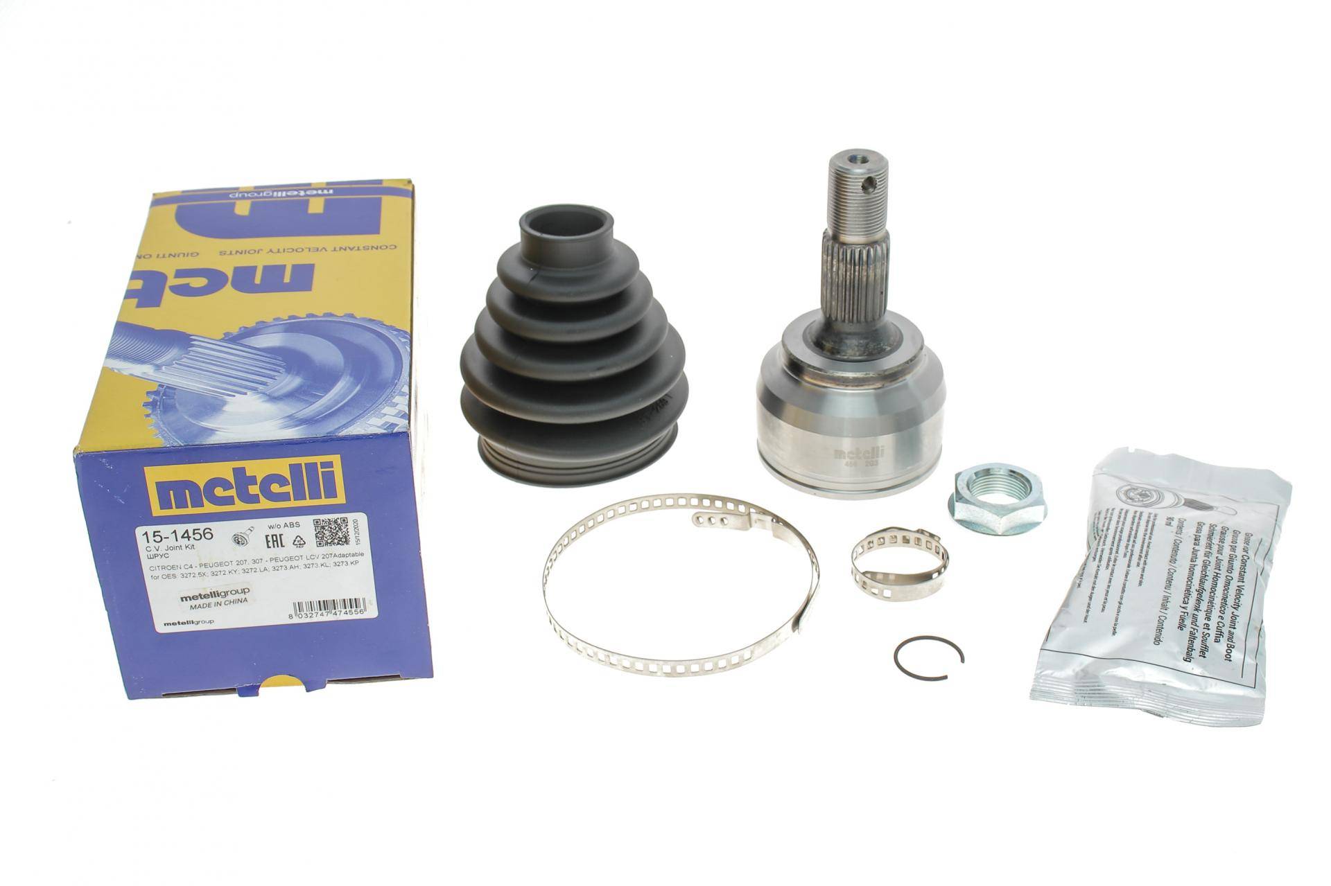 ШРКШ (зовнішній) Citroen C4 04-11/Peugeot 207 06-15/307 00-09 (25z/22z/58.7mm/79.5mm/47.7mm)