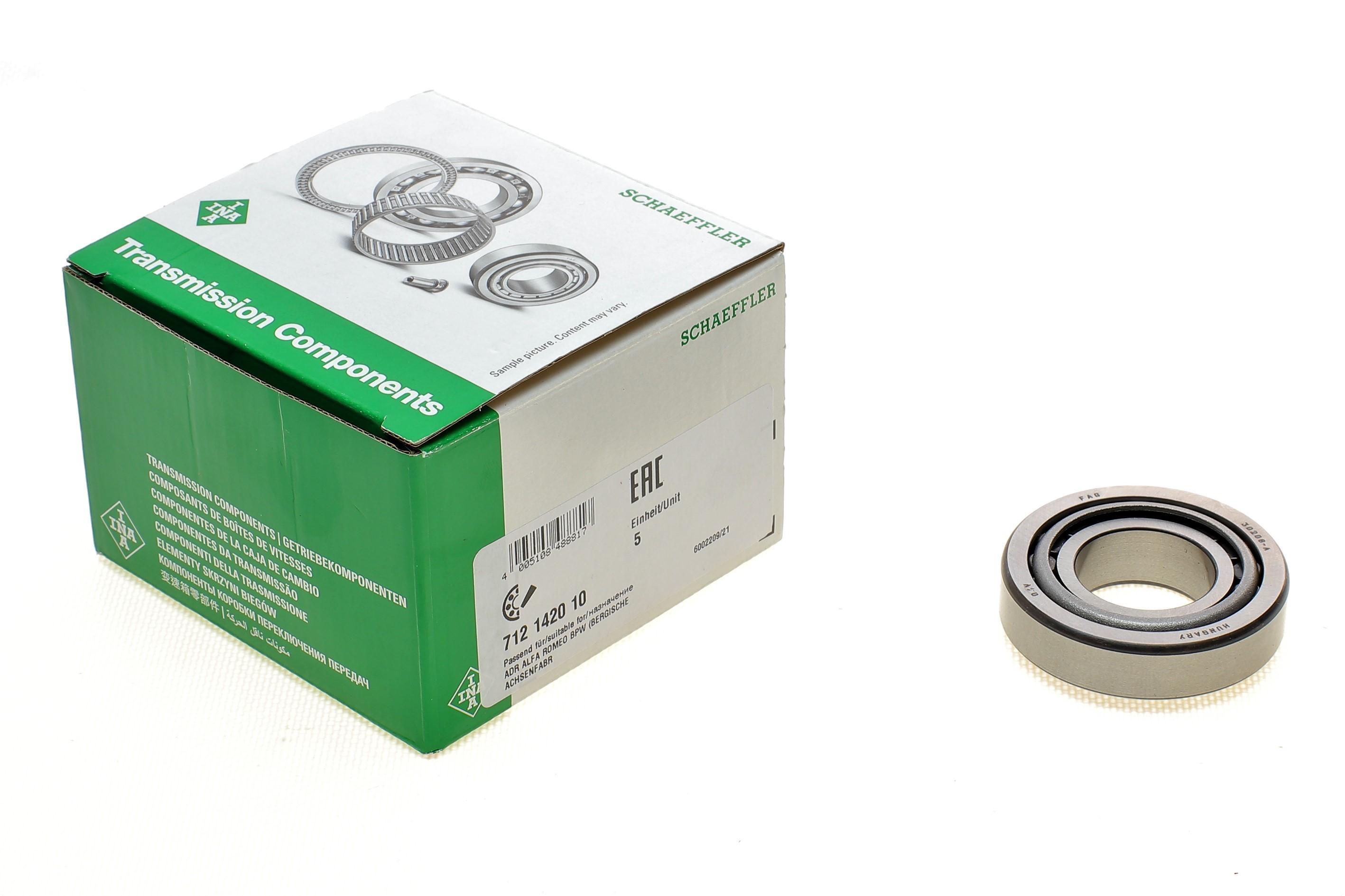 Підшипник КПП (30x62x17.25) 711.612/615/620 (5 ступ. мкпп) 30206A