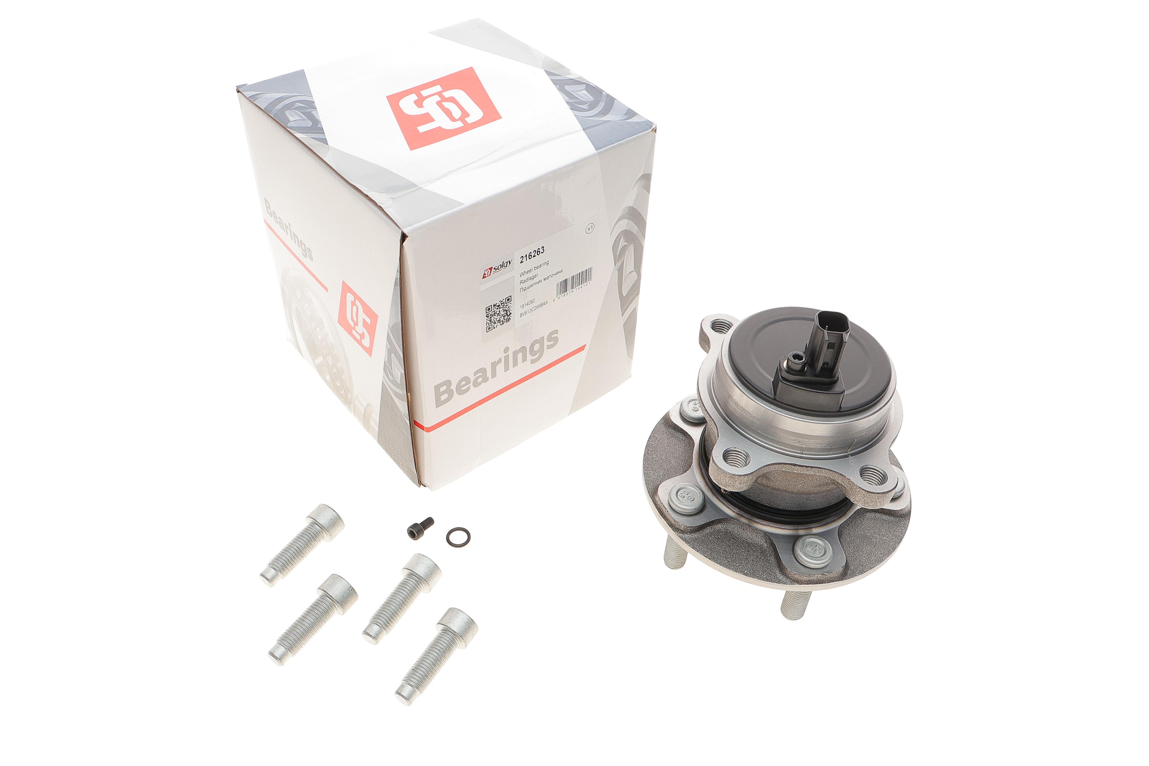 Підшипник маточини (задньої) Ford Focus 1.0-2.0 TDCi 10-(D=136/M12x1.5) (+ABS) (к-кт)