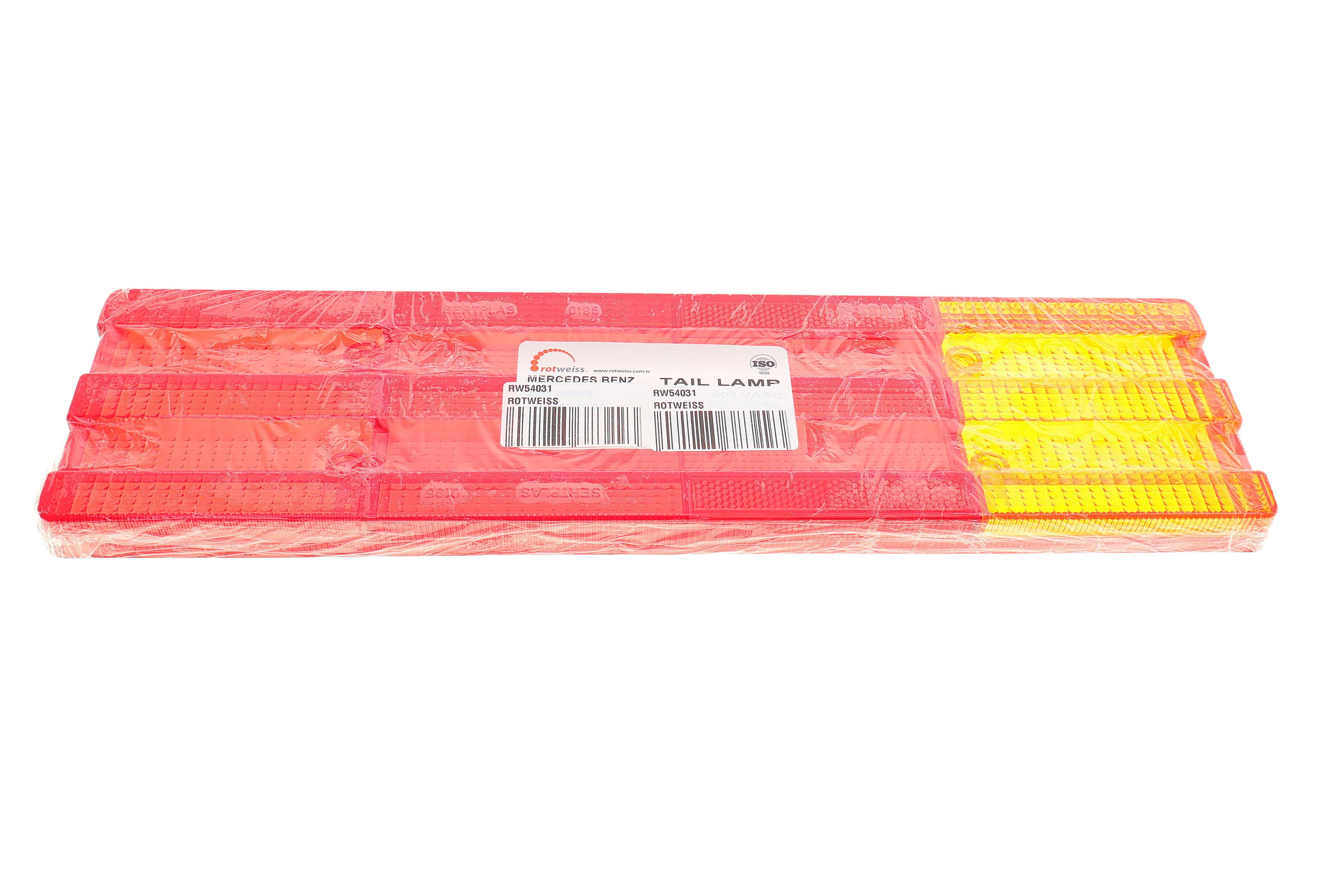 Скло ліхтаря (заднього) MB 609-814D (червоне)