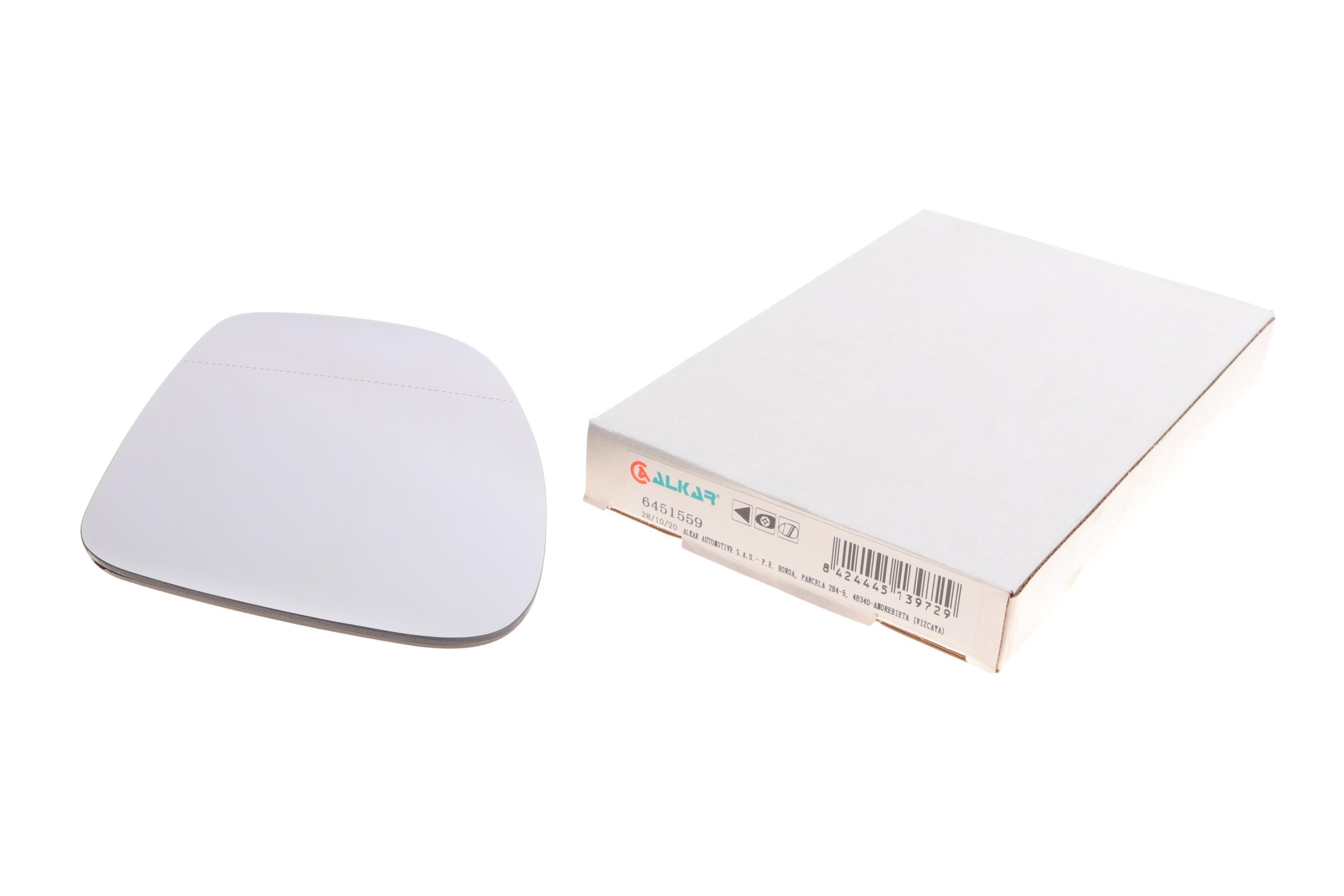 Скло дзеркала Skoda Roomster/Fabia 06-15 (L)