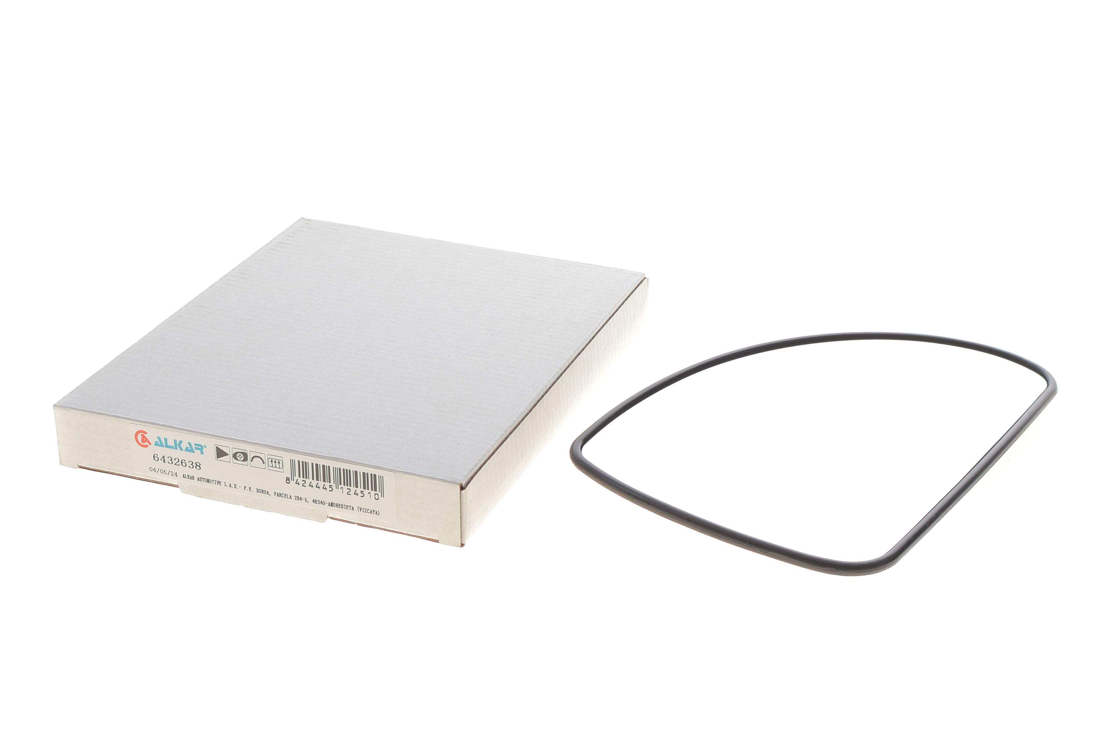 Скло дзеркала (з підігрівом) Kia Ceed 06-12 (R) (опук.)