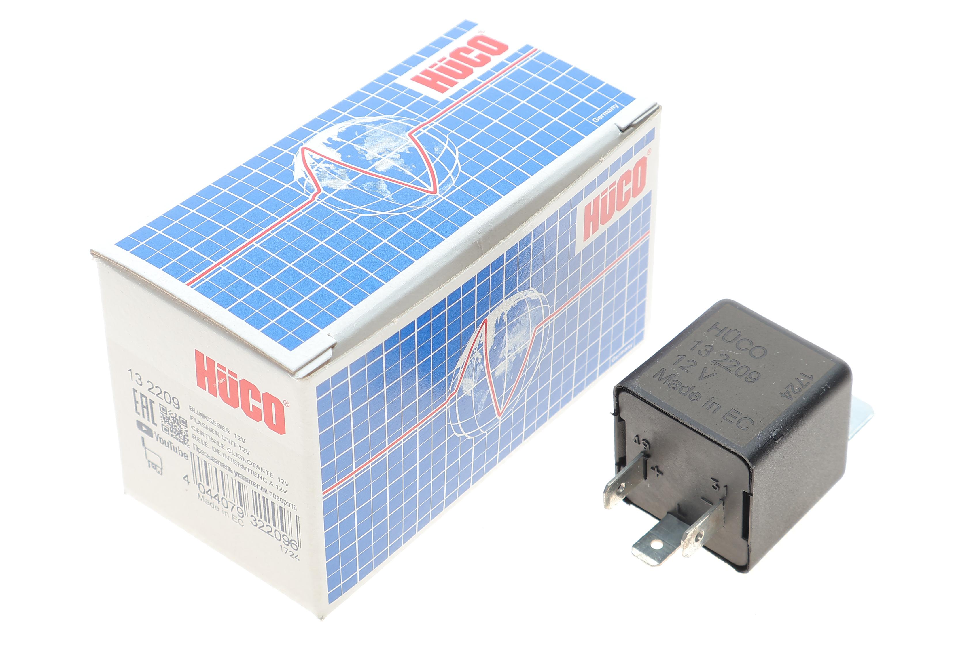 Реле поворотів (12V)  VW/BMW/MB/Toyota/Fiat (HÜCO)