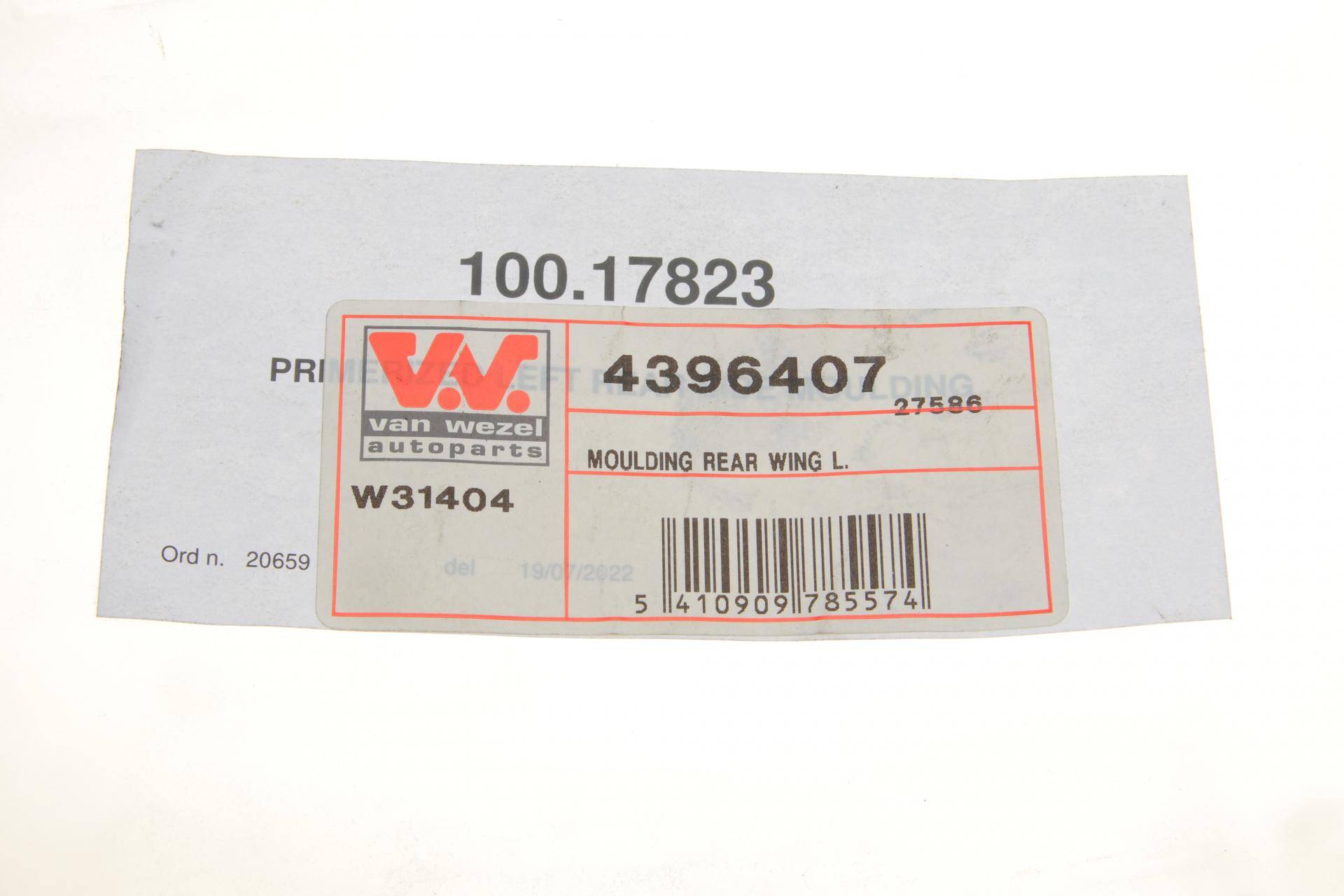 Накладка дверей (задніх/L) Opel Vivaro/Renault Trafic 14-