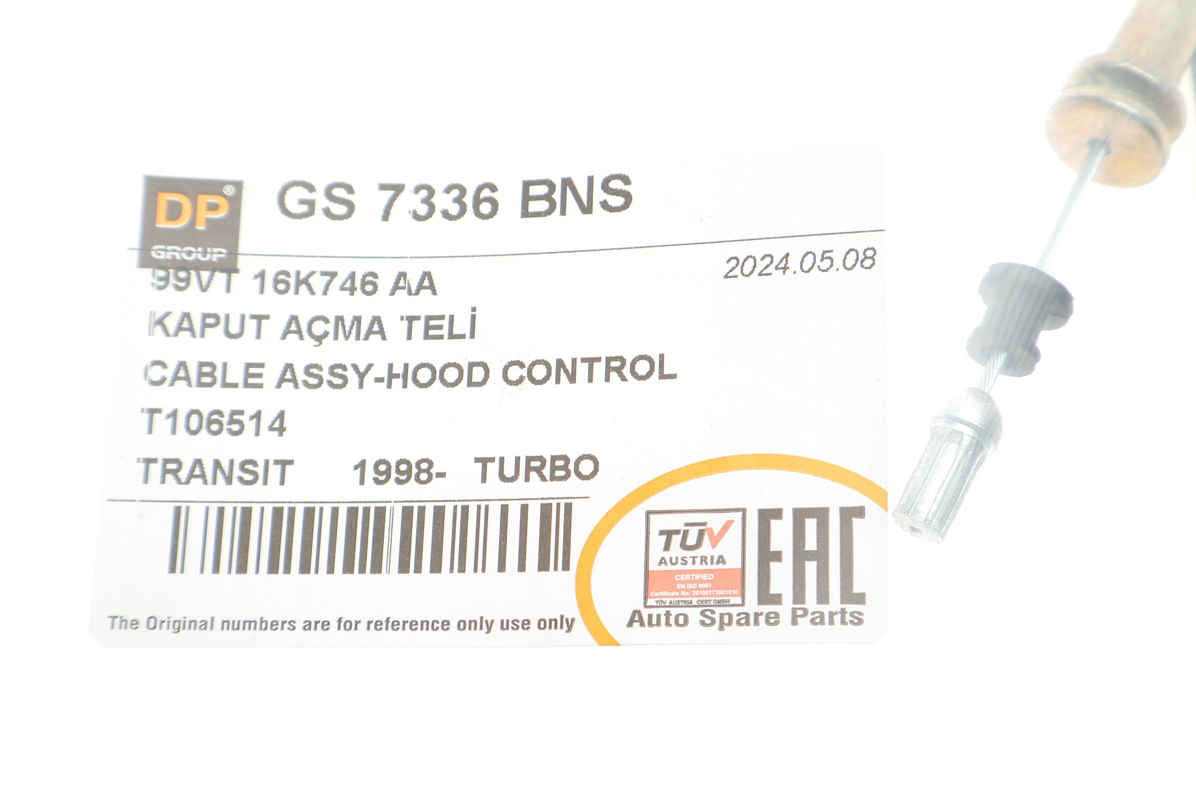 Трос капоту Ford Transit 95-