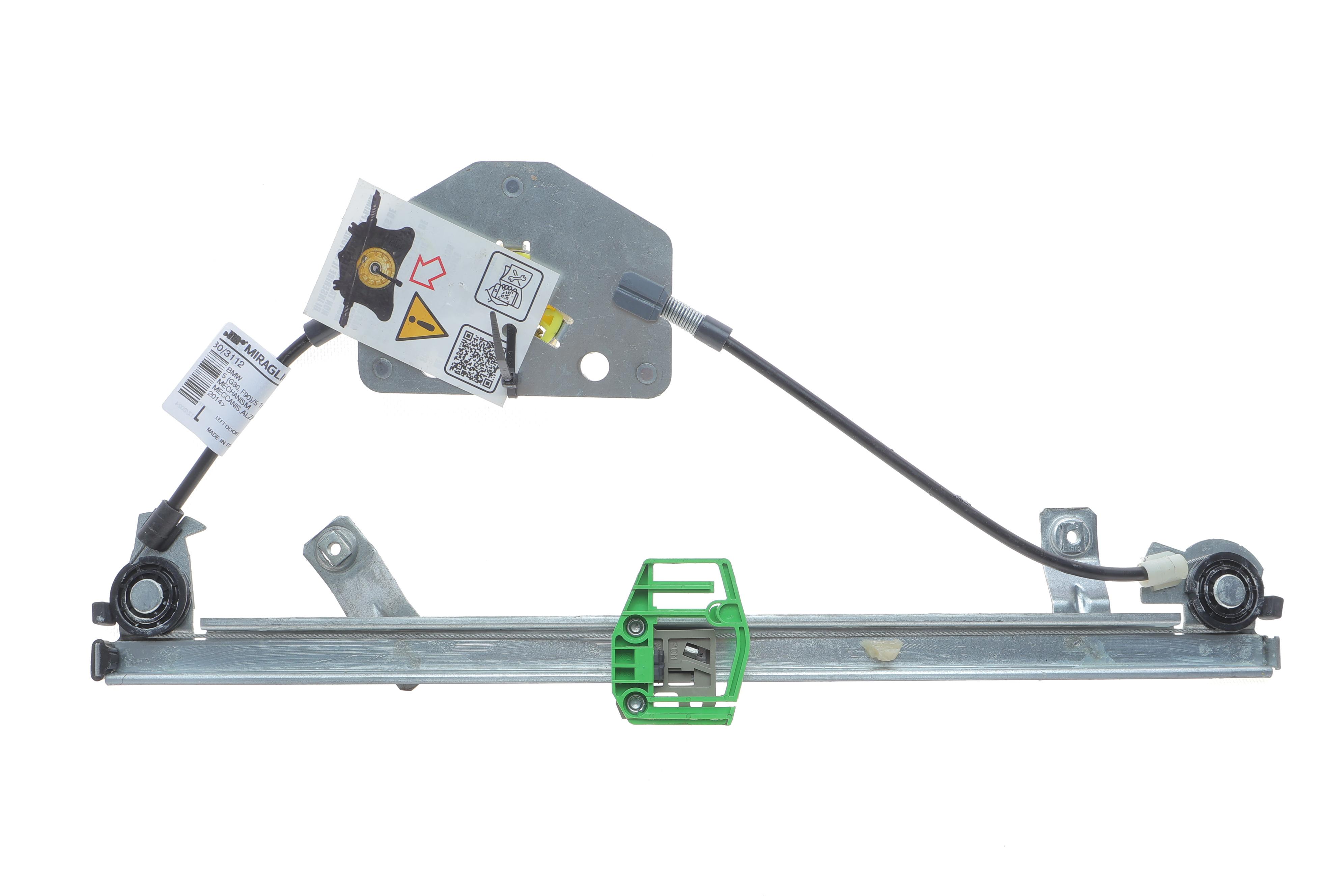 Склопідіймач (задній) BMW 5 (G30/F90/G31) 16- (L) (електро) (без моторчика)