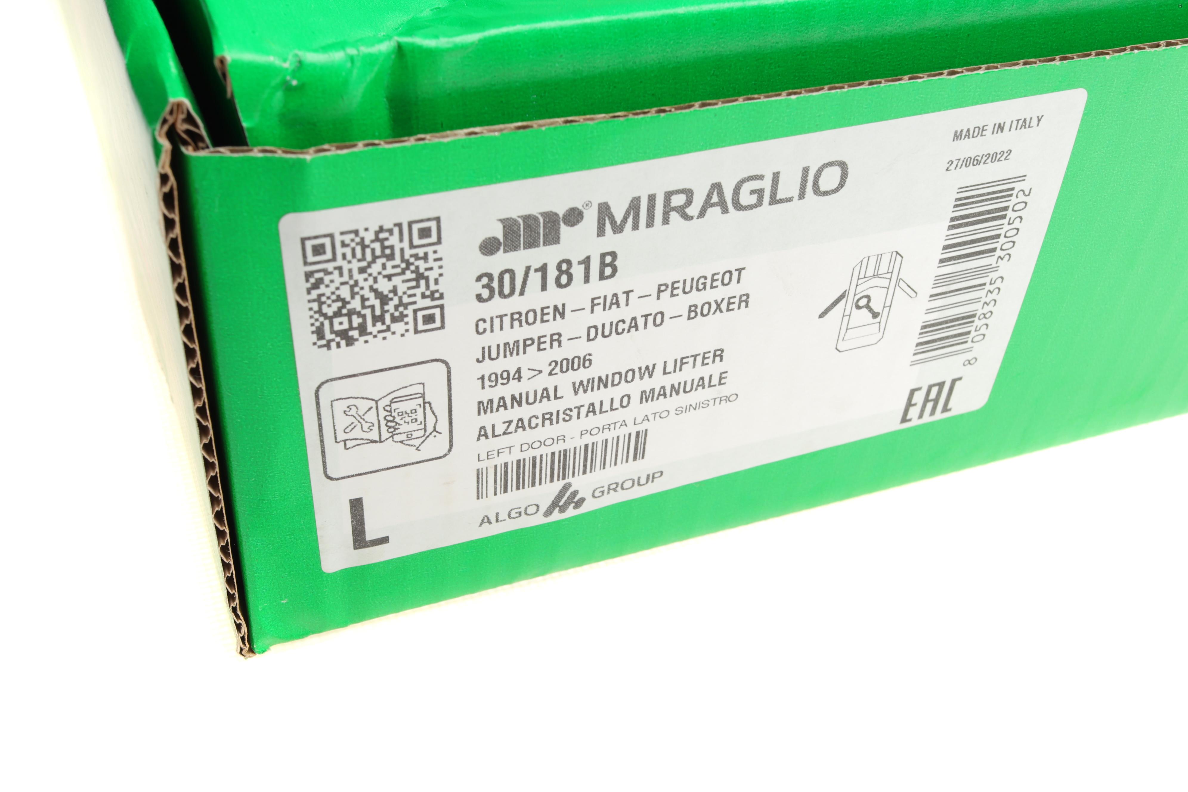 Склопідіймач (передній) Fiat Ducato/Peugeot Boxer 94- (L) (ручної)