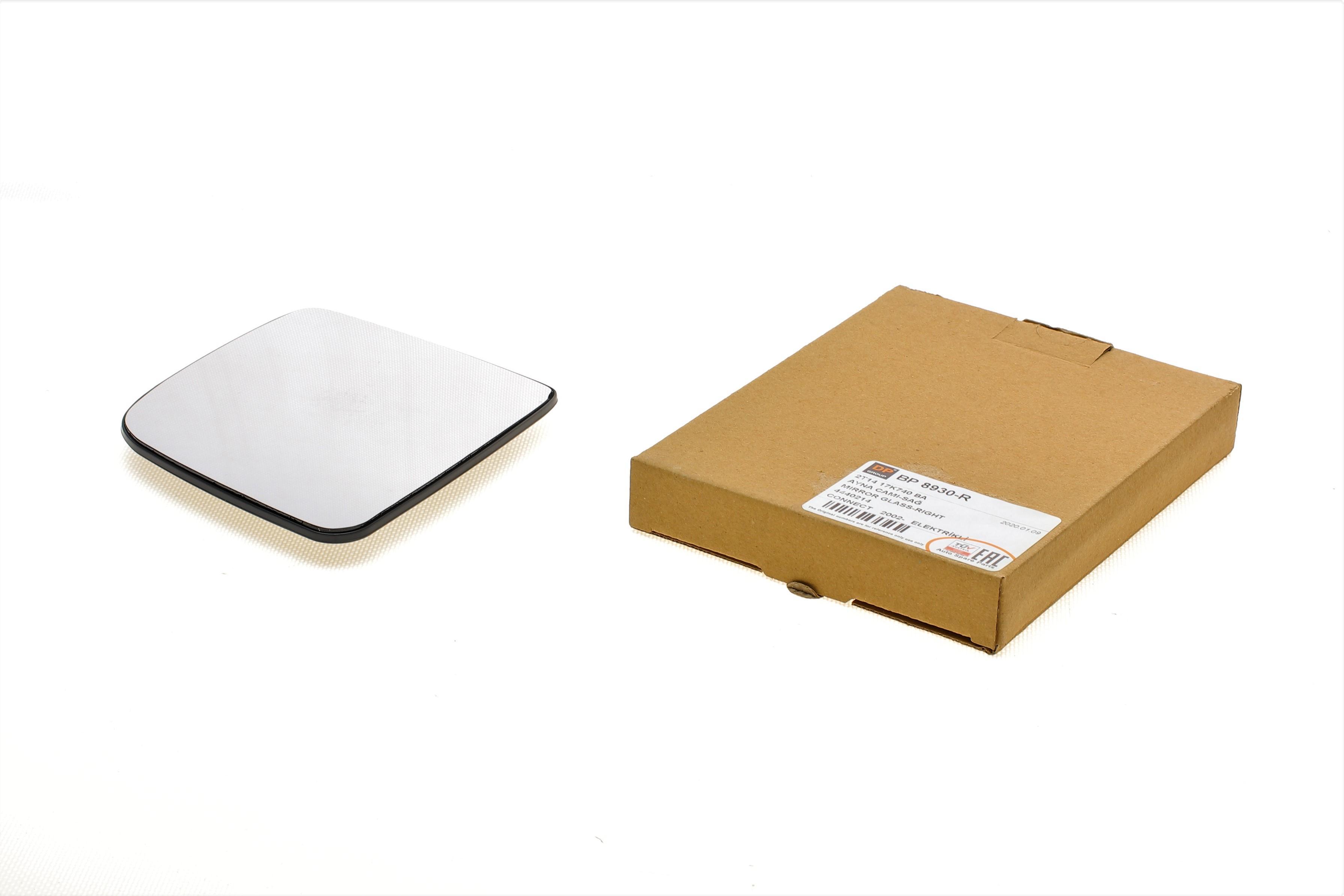 Скло дзеркала (з підігрівом) Ford Tourneo Connect 02- (R)