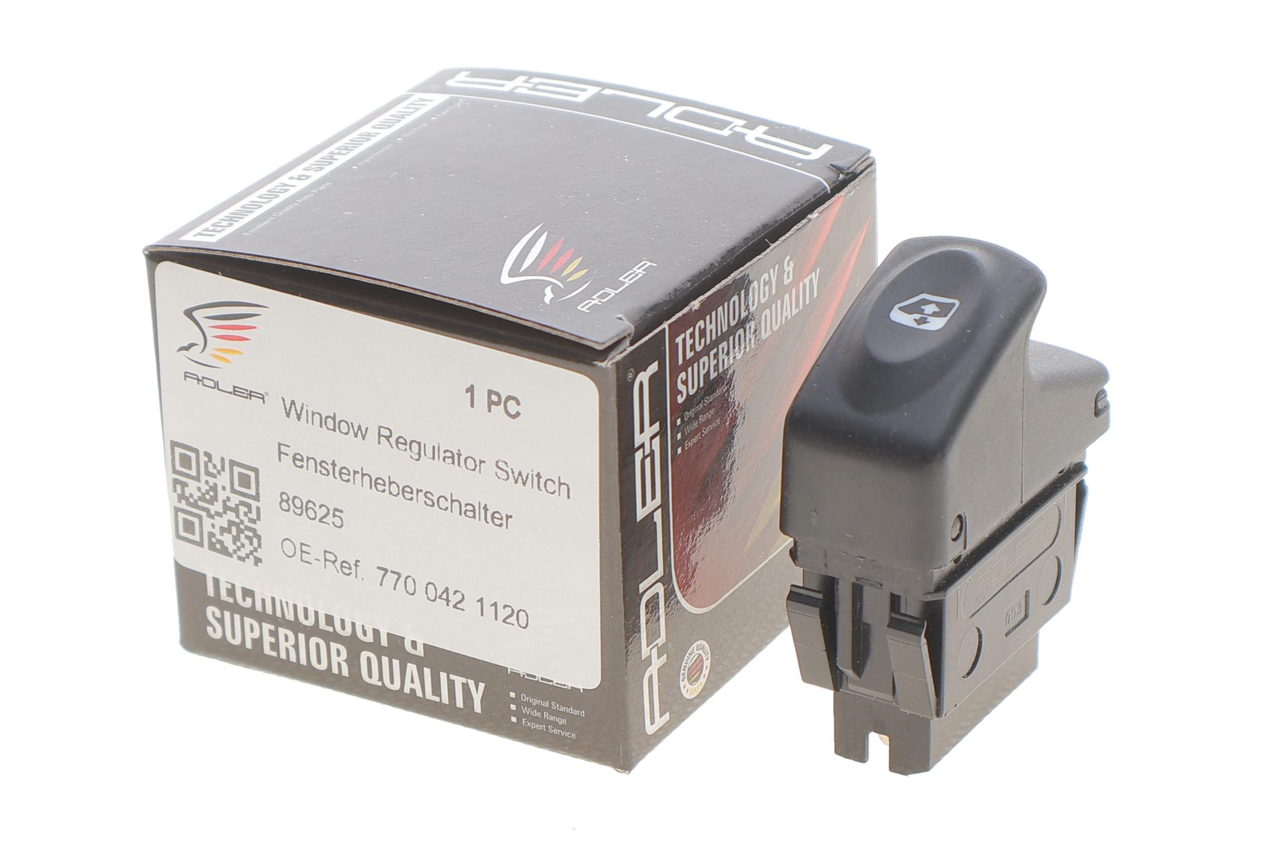 Кнопка склопідіймача (передня) Renault Clio 98-