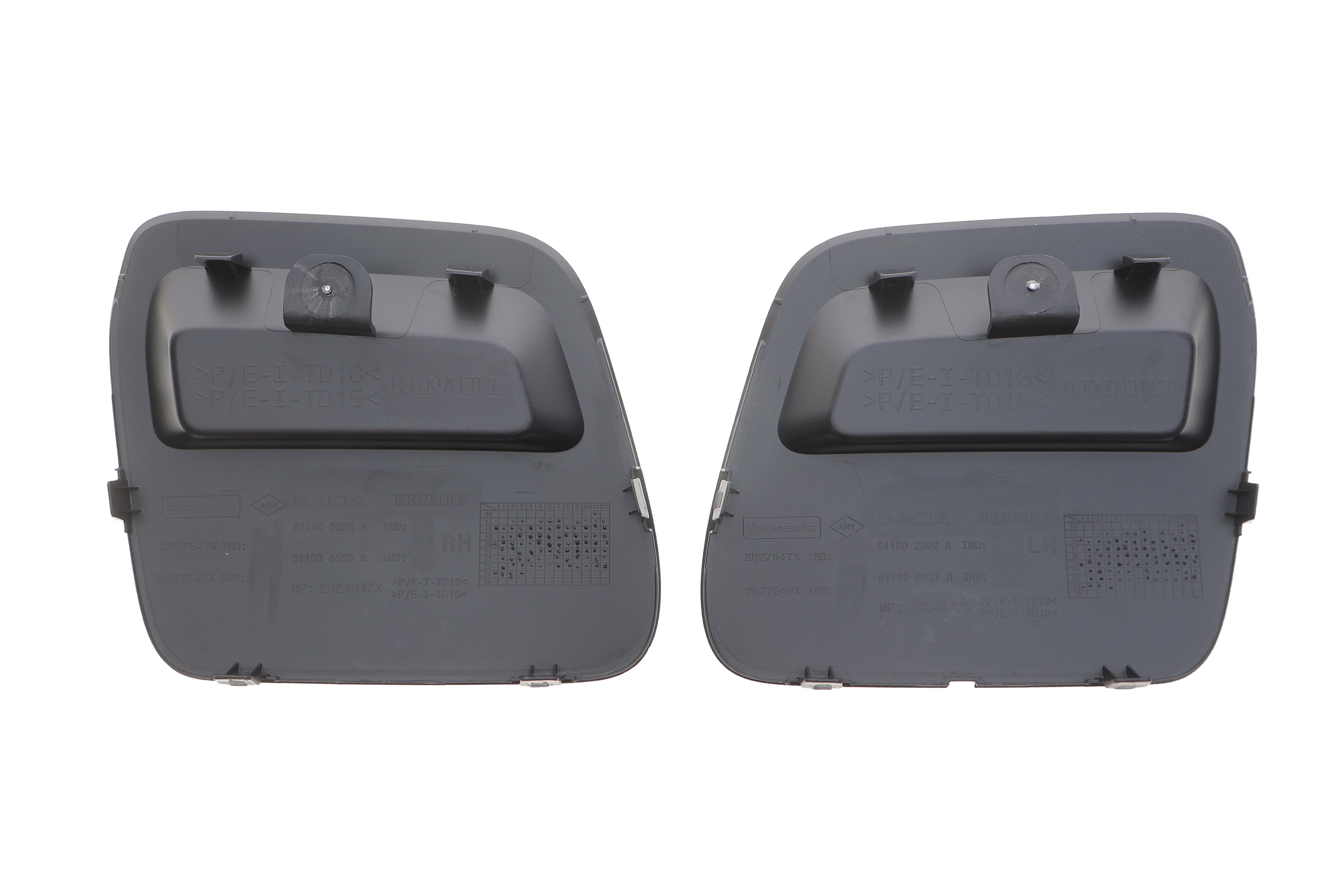 Захист петлі буксирувальної Renault Duster 17- (чорний) (к-кт)