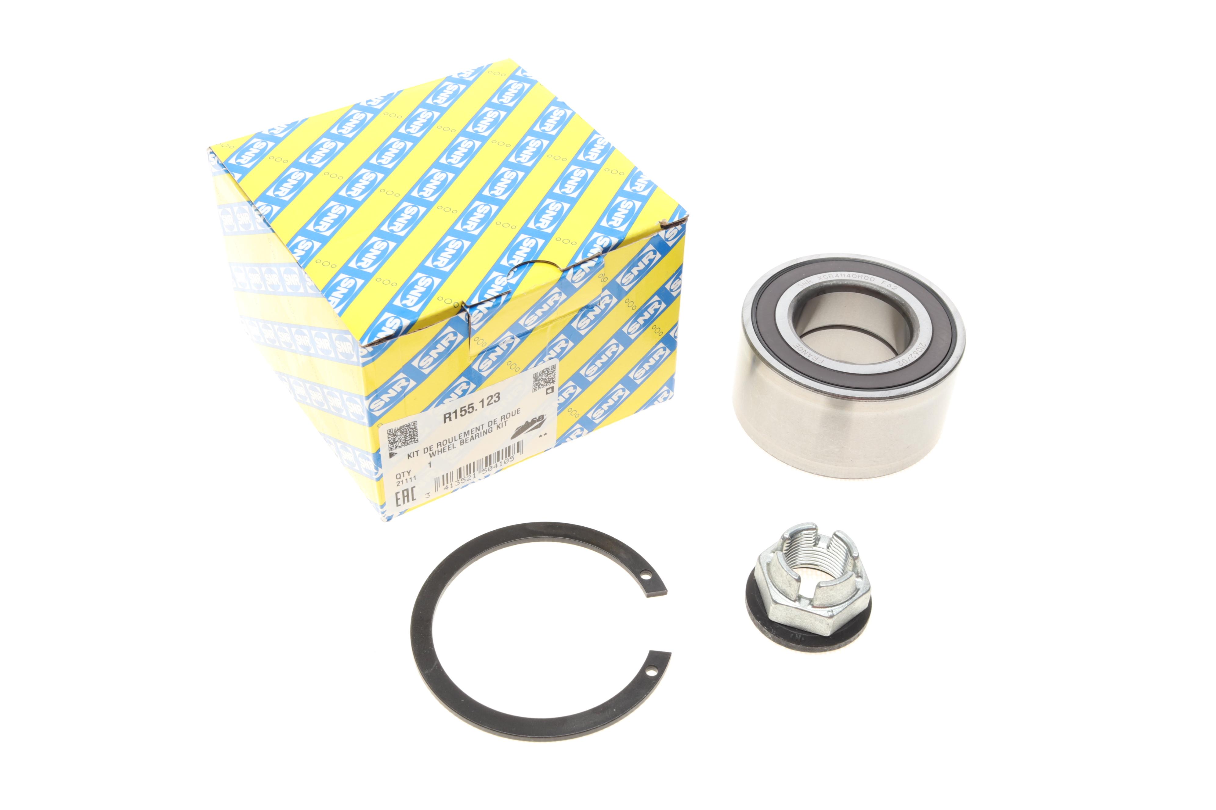 Підшипник маточини (передньої) Renault Kangoo 08- (37x72x37) (+ABS) (к-кт)