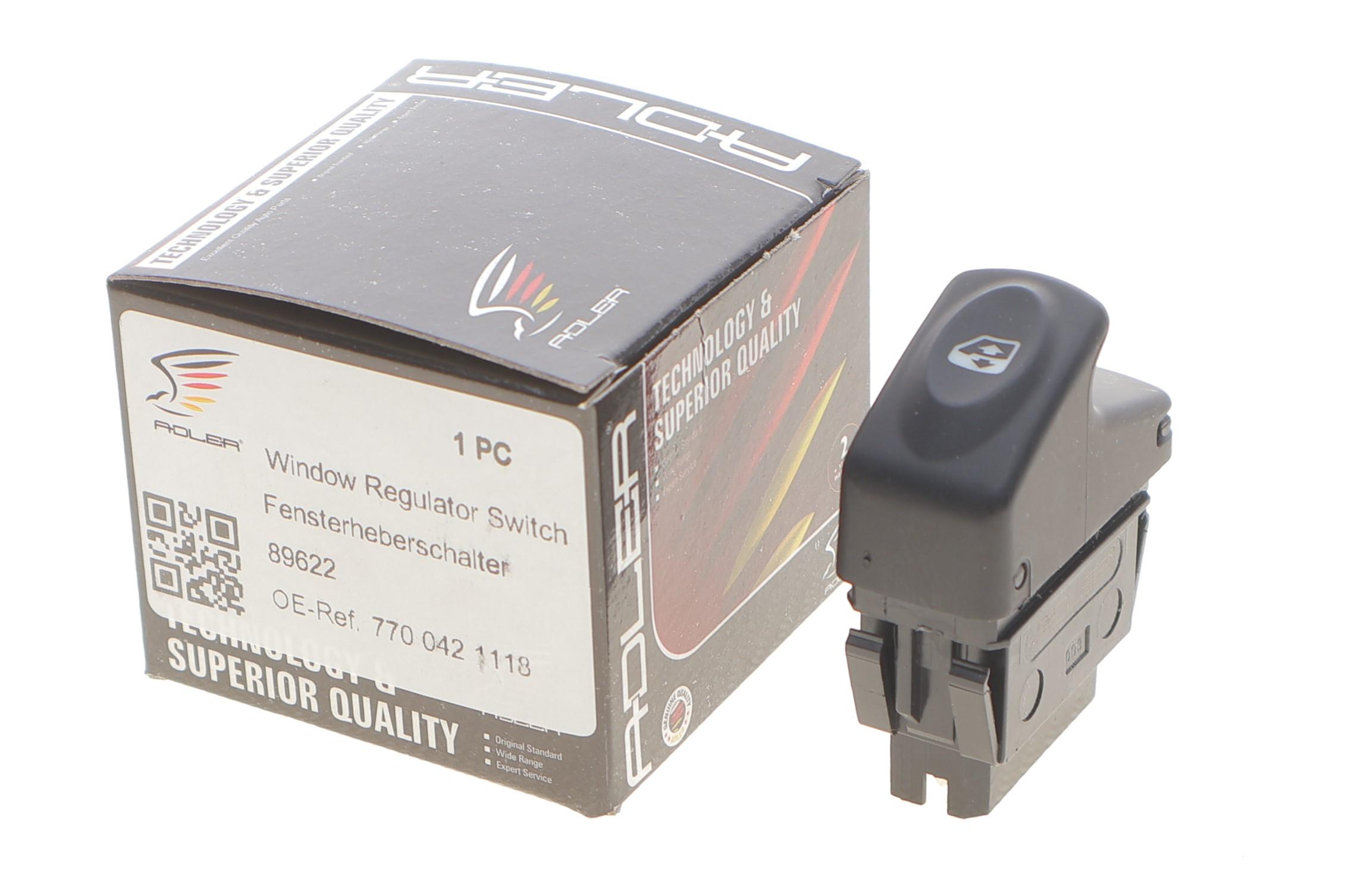 Кнопка склопідіймача (передня) Renault Clio 98-05