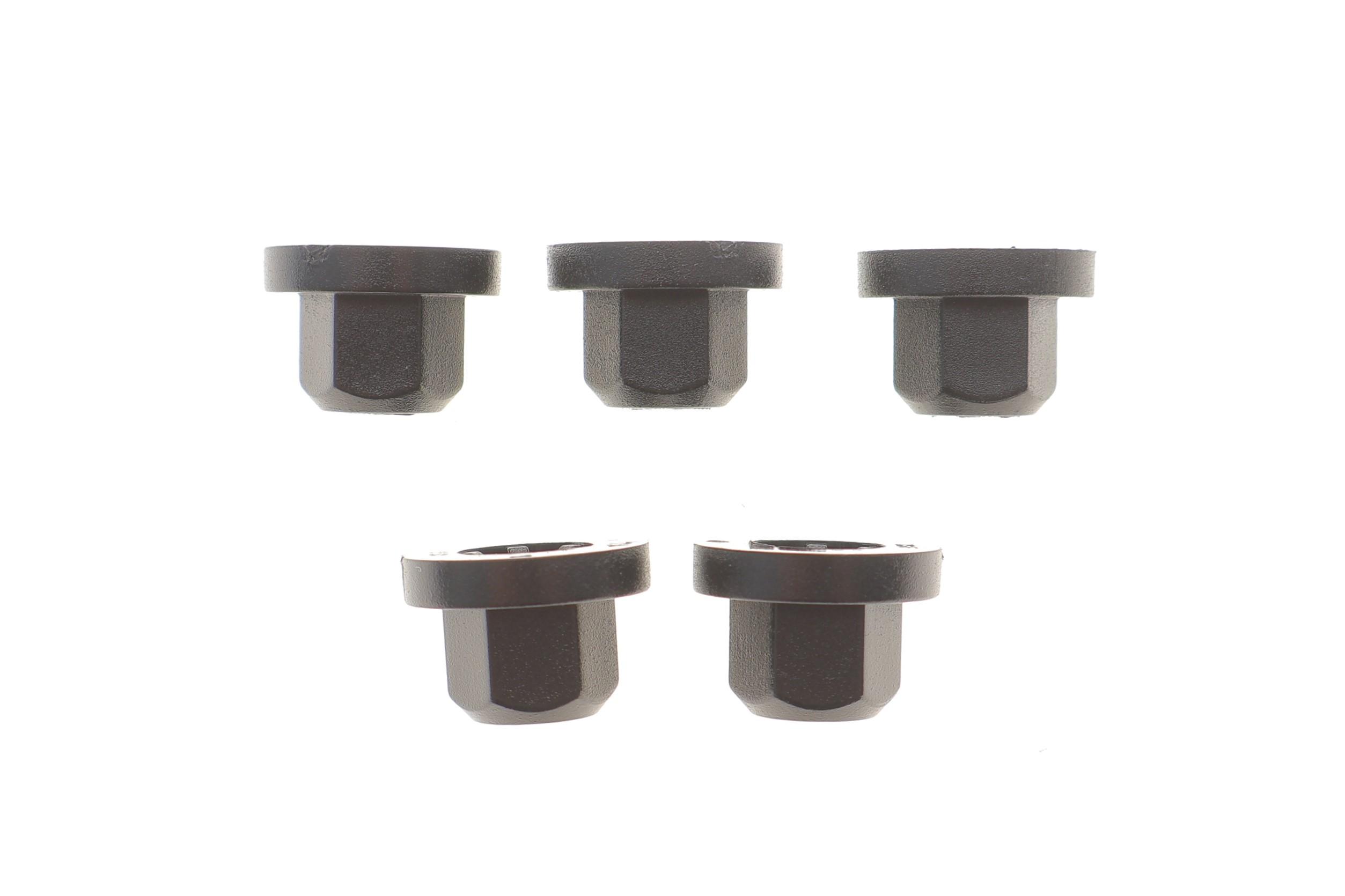 Гайка пластикова (к-кт 5шт) для кріплення деталей кузова BMW/MB (чорна)