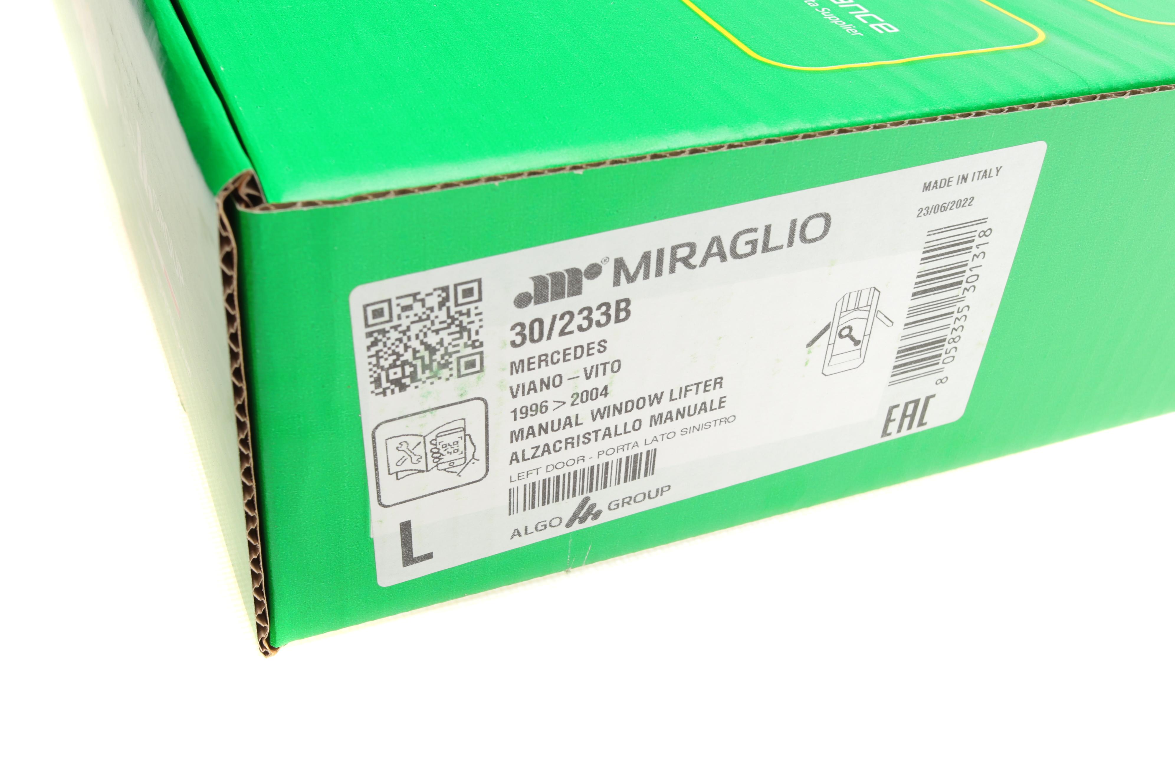 Склопідіймач (передній) MB Vito (W638) 96-03 (L) (ручної)