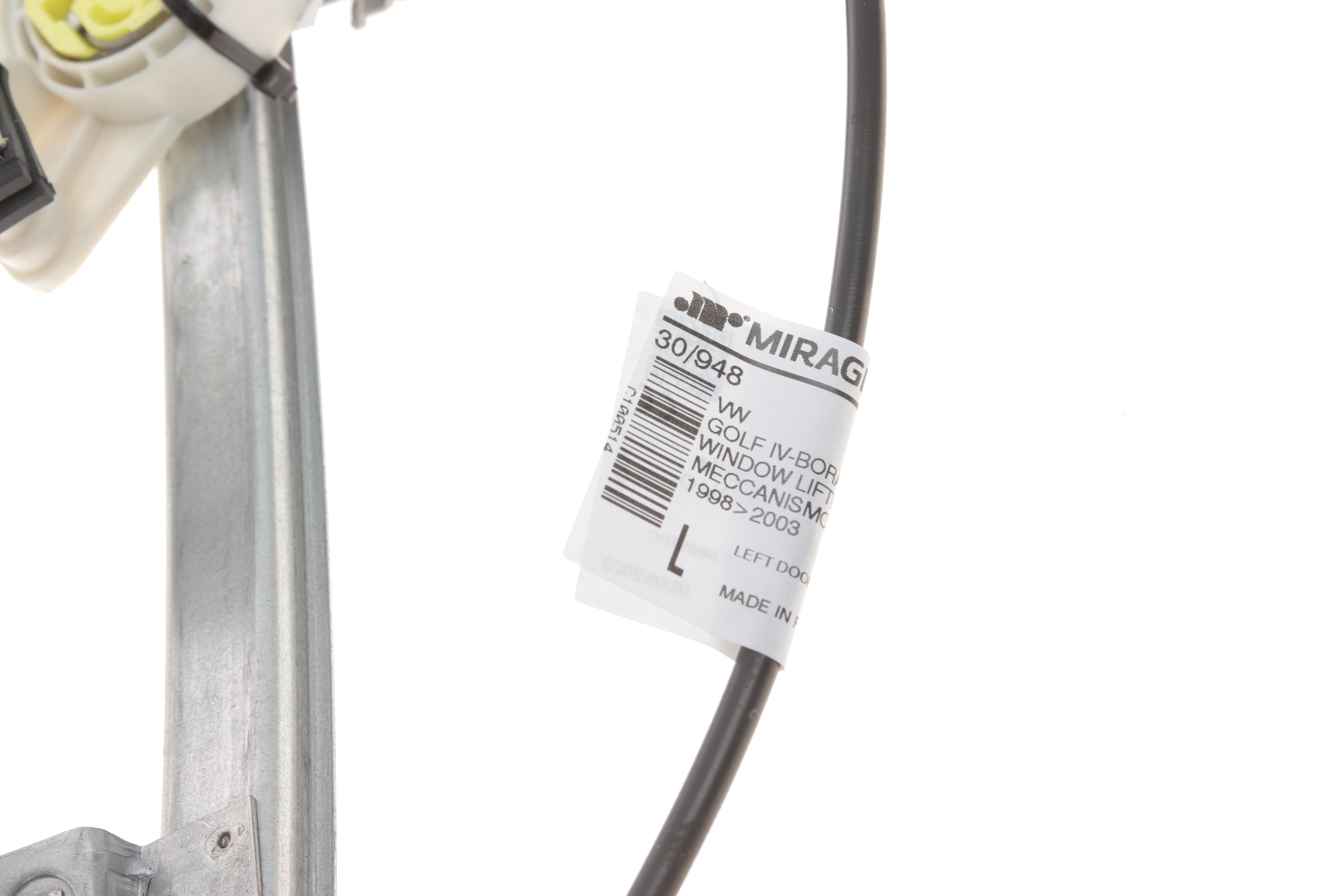 Склопідіймач (передній) VW Bora/Golf IV 98-06 (L) (електро) (без моторчика)