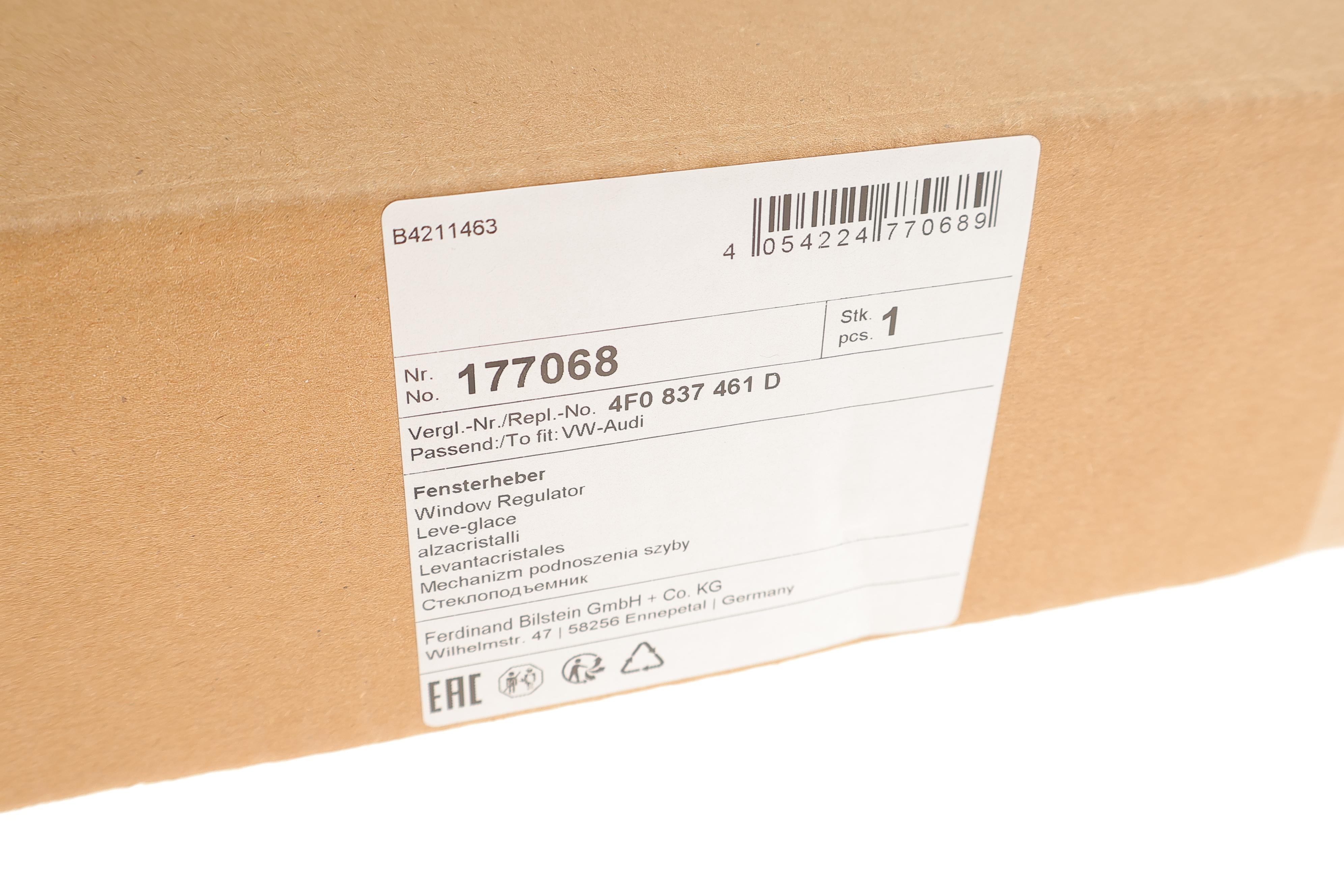 Склопідіймач (передній) Audi A6 05-11 (L) (електро) (без моторчика)