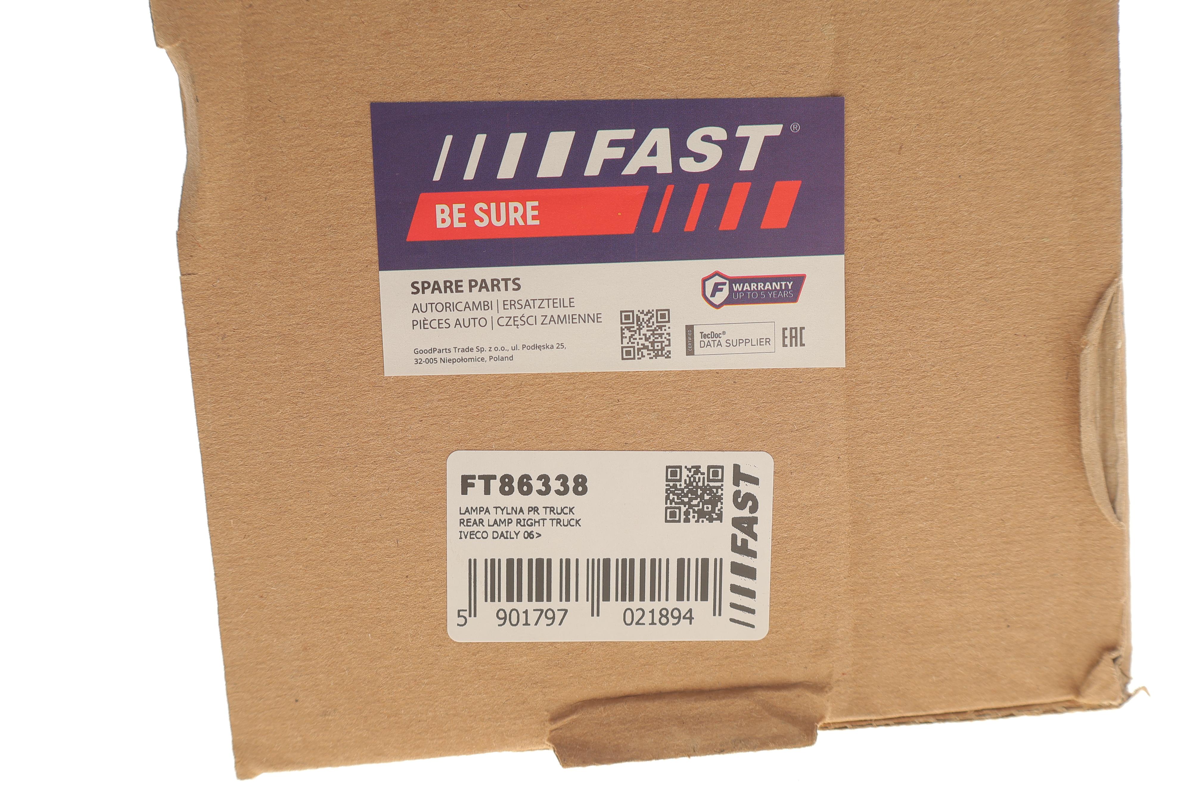 Ліхтар задній (R) Iveco Daily IV 06-11 (бортова платформа)