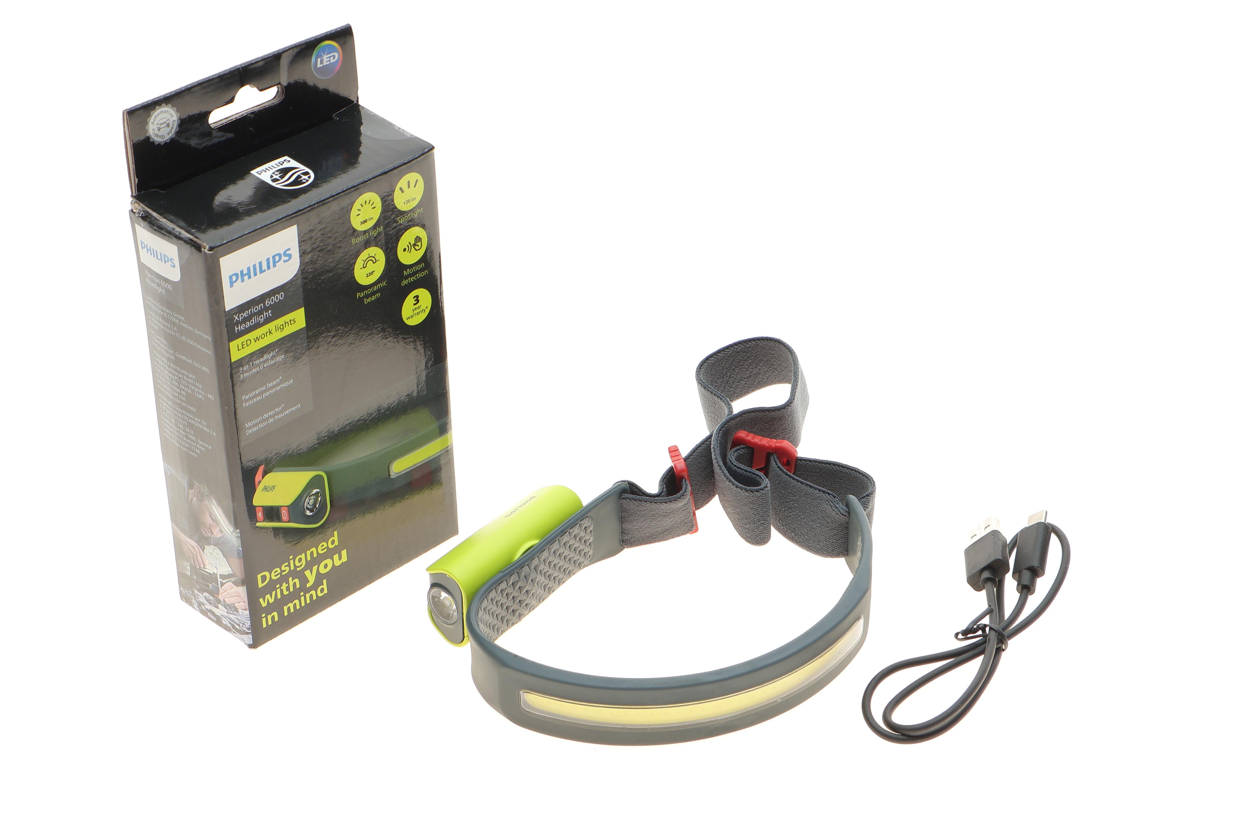 Ліхтарик налобний Xperion 6000 Headlight (6000K/режими 300lm/150lm/120lm/поворот 60°/датчик руху)