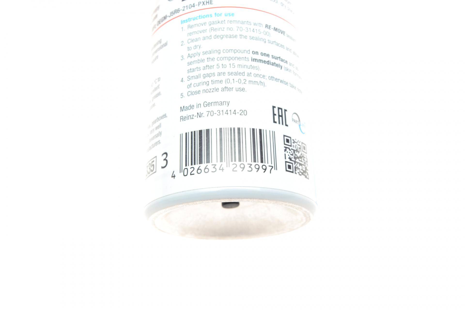 Герметик Reinzosil Tube -50°C +320°C, 200мл (антрацит)